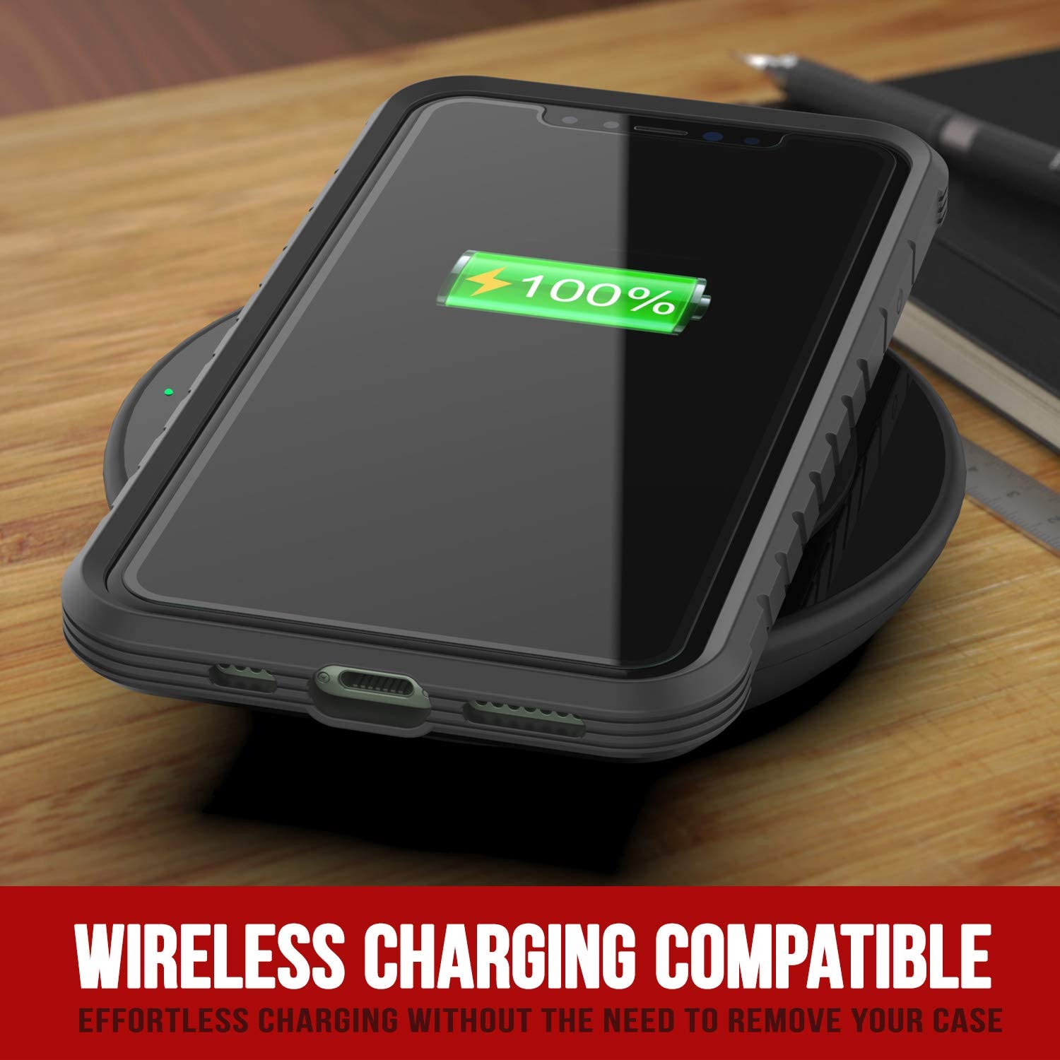 Capa Punkcase iPhone 11 Pro Ravenger Protetora de Grau Militar Multicamada [Cinza-Preto]