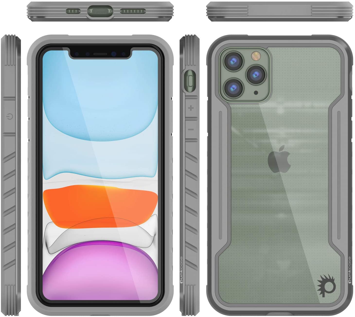 Capa Punkcase iPhone 11 Pro Ravenger Protetora de Grau Militar Multicamadas [Cinza]