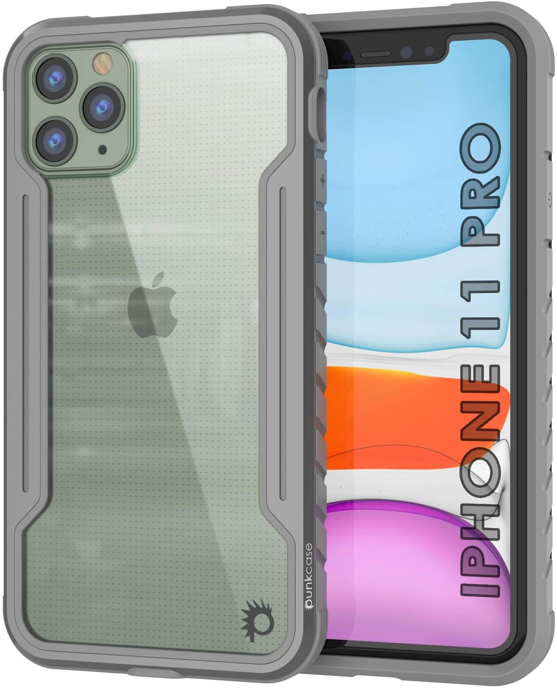 Capa Punkcase iPhone 11 Pro Ravenger Protetora de Grau Militar Multicamadas [Cinza]