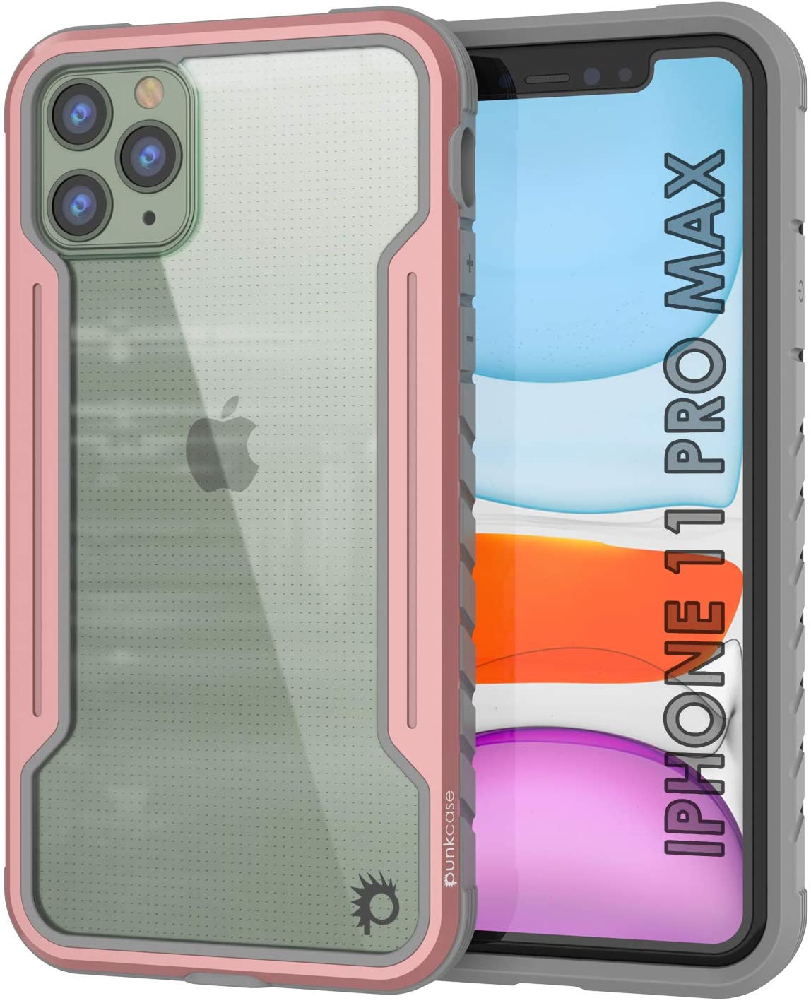 Capa de proteção militar Punkcase iPhone 12 Pro Max Ravenger Camada Múltipla [Rose-Gold]
