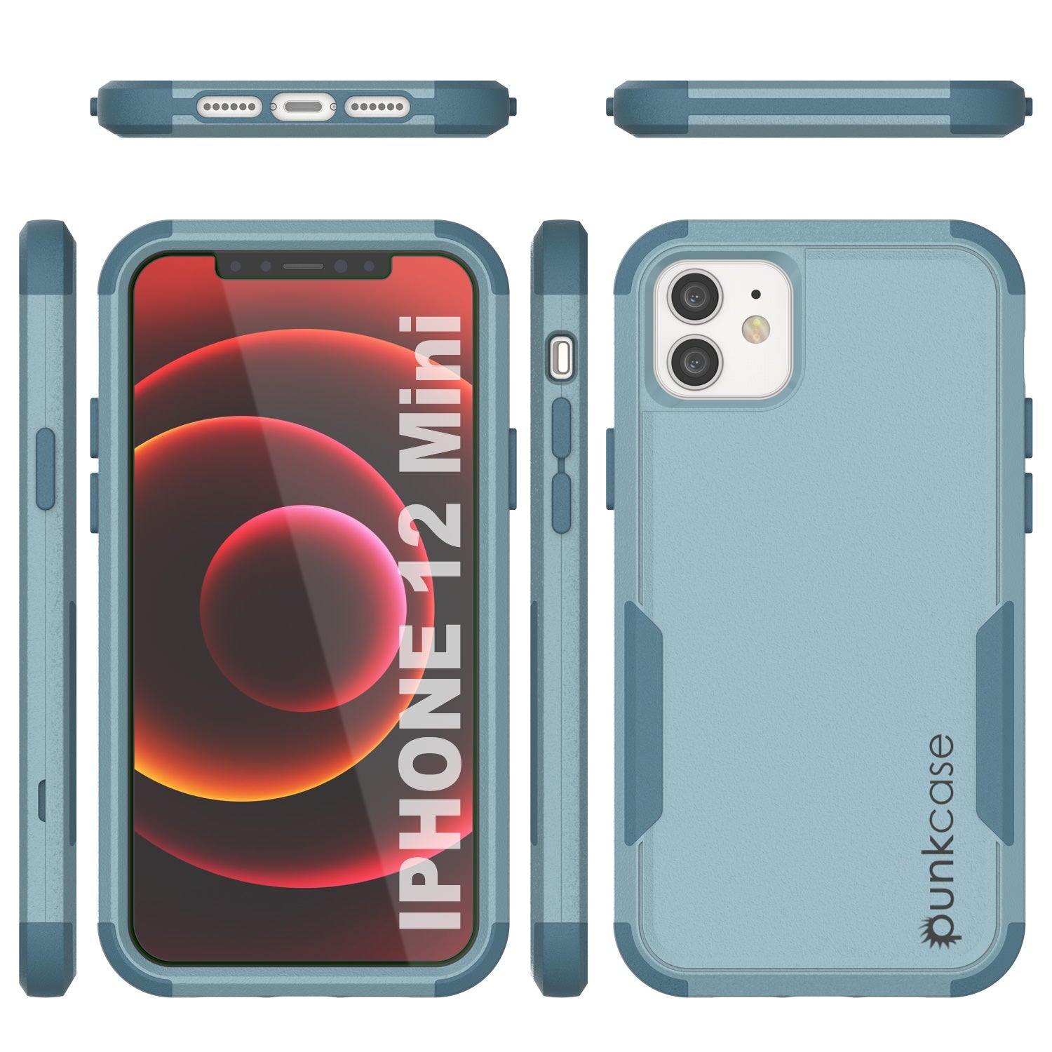 Punkcase for iPhone 12 Mini Belt Clip Multilayer Holster Case [Patron Series] [Mint] (Color in image: Pink)