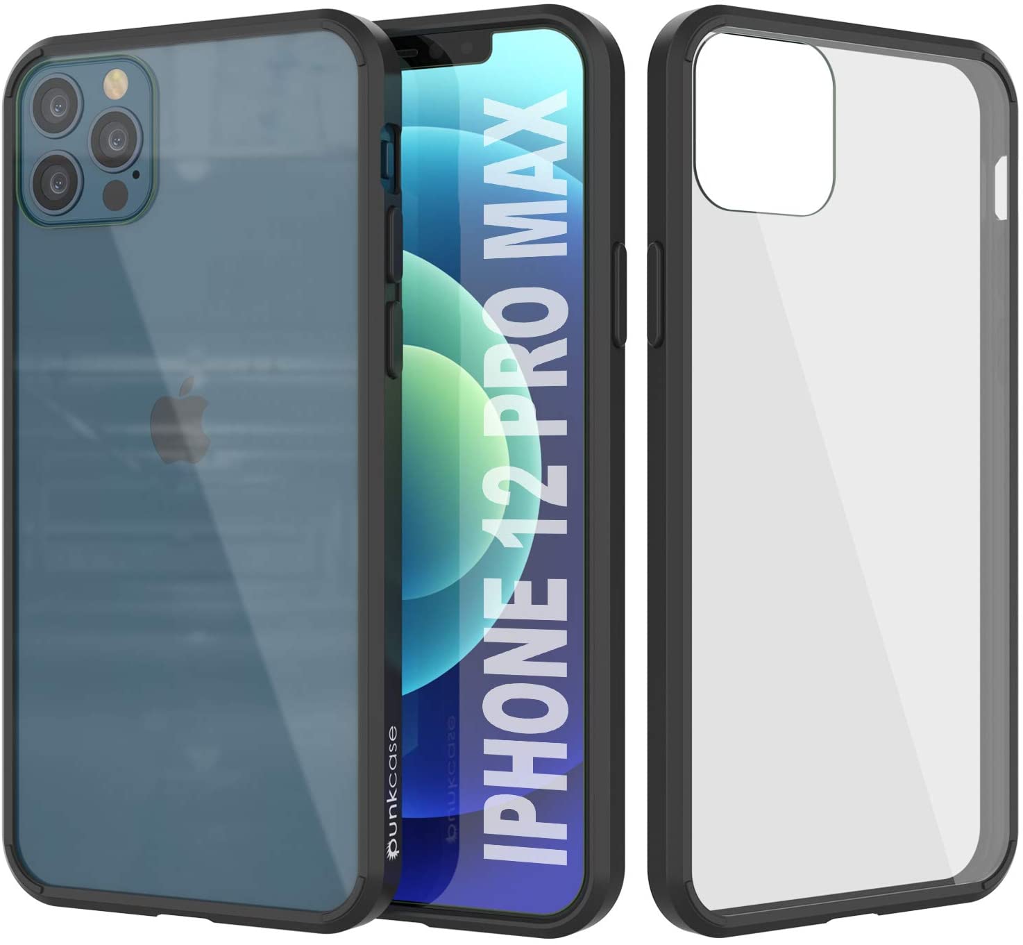 iPhone 13 Pro Max Case Punkcase® LUCID 2.0 Black Series w/ PUNK SHIELD Screen Protector | Ultra Fit