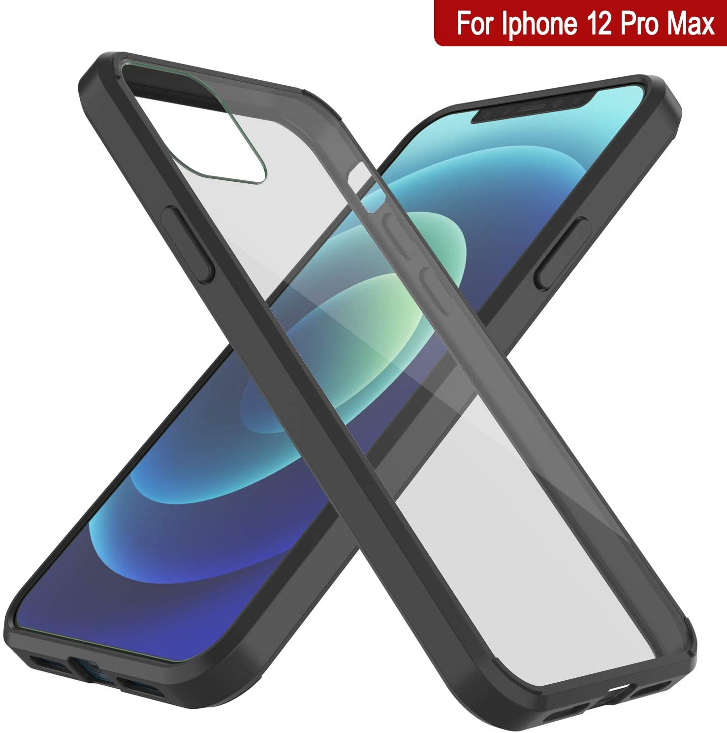 iPhone 13 Pro Max Case Punkcase® LUCID 2.0 Black Series w/ PUNK SHIELD Screen Protector | Ultra Fit