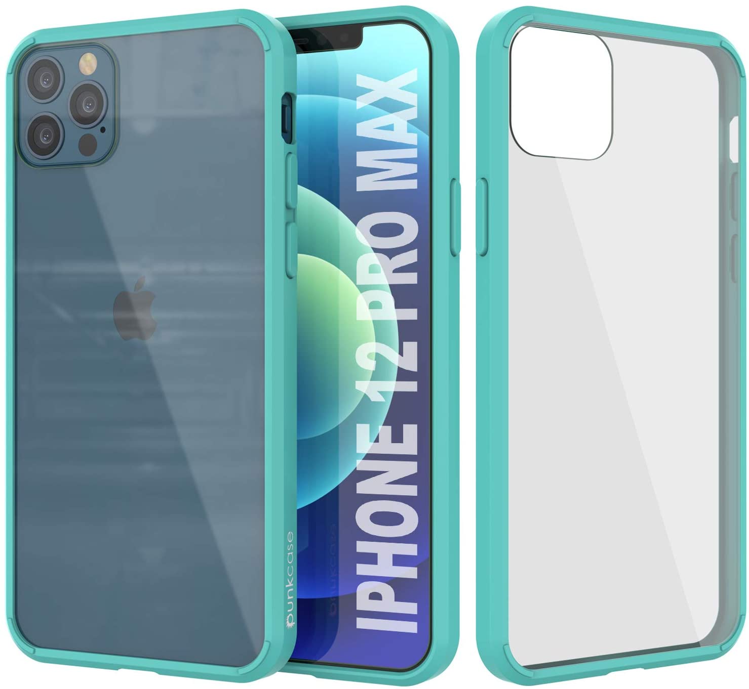 Capa para iPhone 12 Pro Max Punkcase® Série Teal LUCID 2.0 com Protetor de Tela PUNK SHIELD | Ajuste Ultra