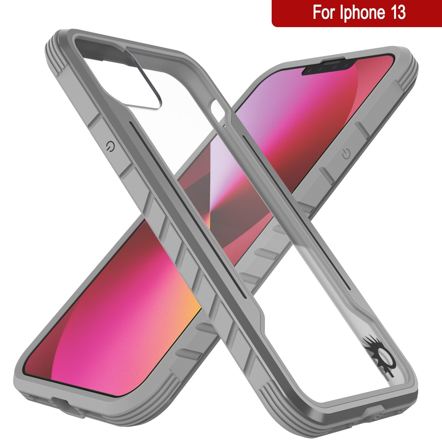 Capa de defesa Punkcase iPhone 14 Ravenger MAG Grade Militar Protetora de Multicamadas [Cinza]