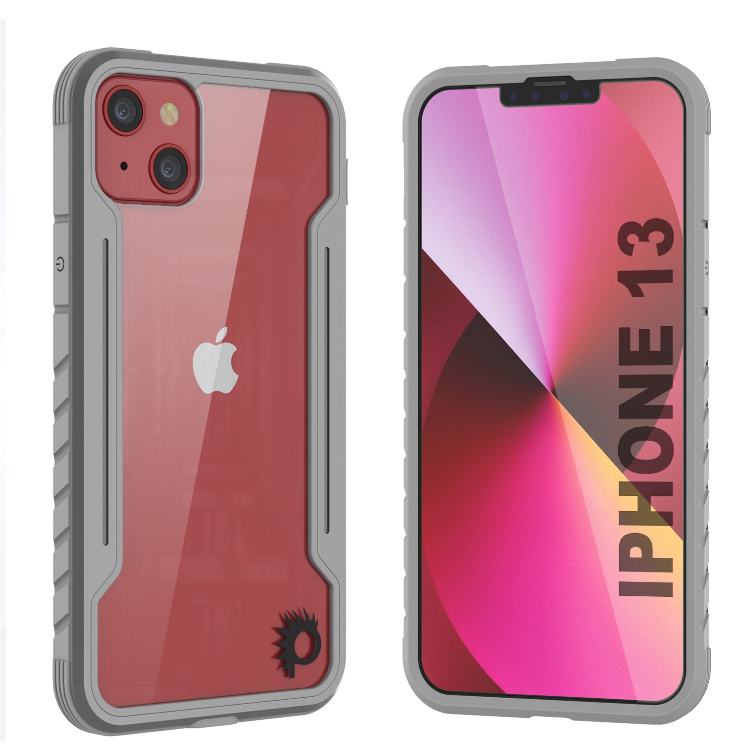 Capa de defesa Punkcase iPhone 14 Ravenger MAG Grade Militar Protetora de Multicamadas [Cinza]