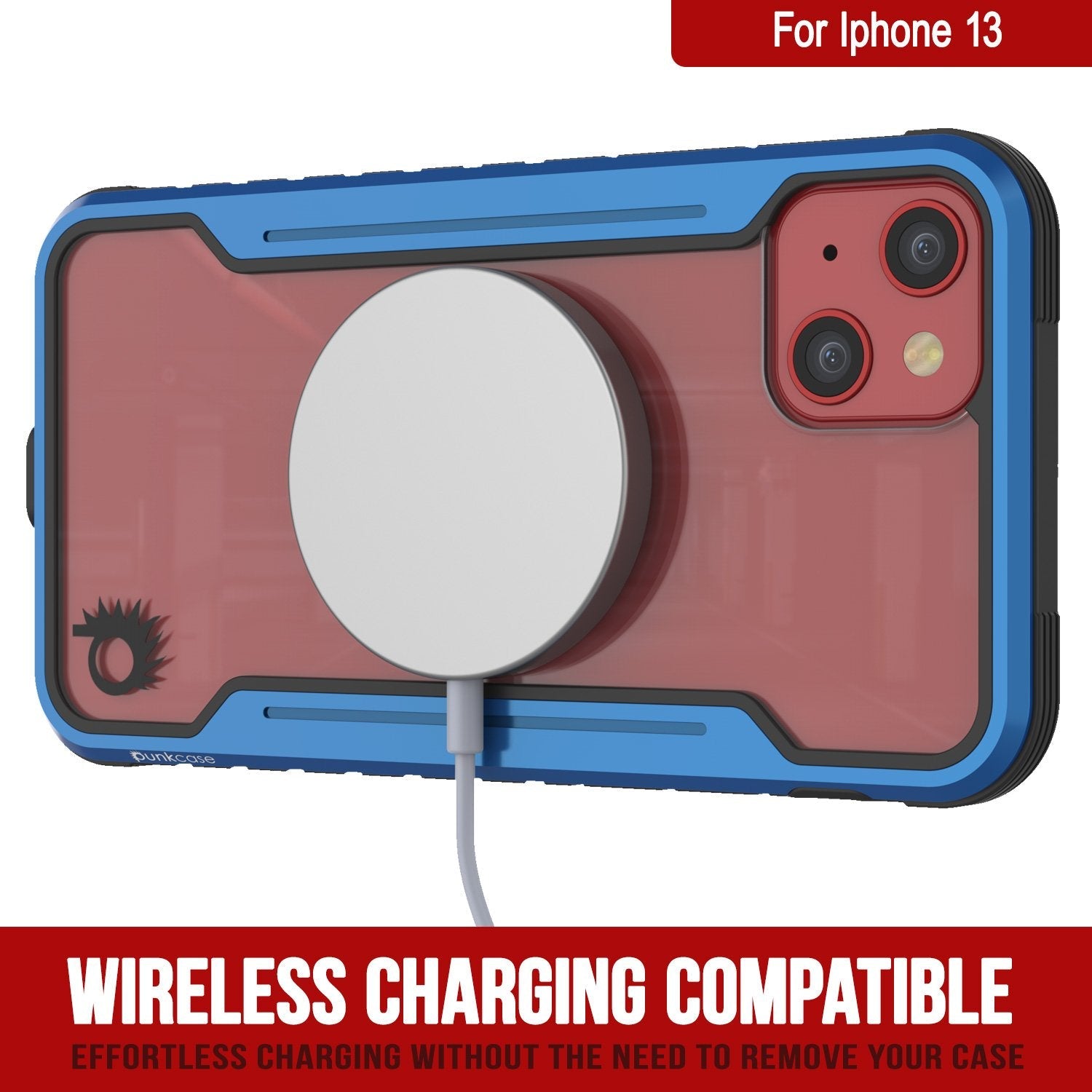 Capa protetora Punkcase iPhone 14 Ravenger MAG Defense de Grau Militar com Camada Múltipla [Azul Marinho]