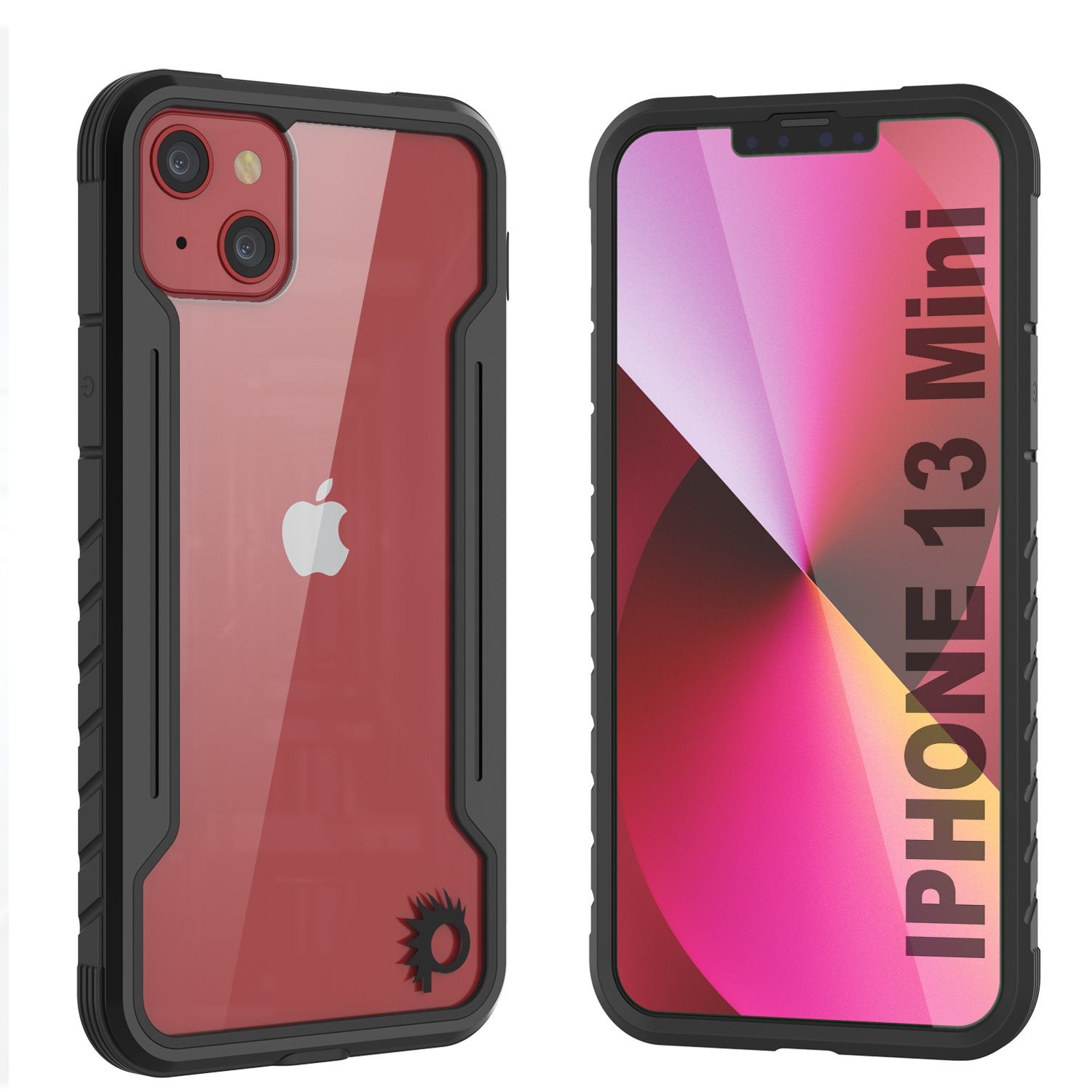 Capa protetora para iPhone 13 Mini da Punkcase Ravenger Grau Militar Multicamada [Preto]