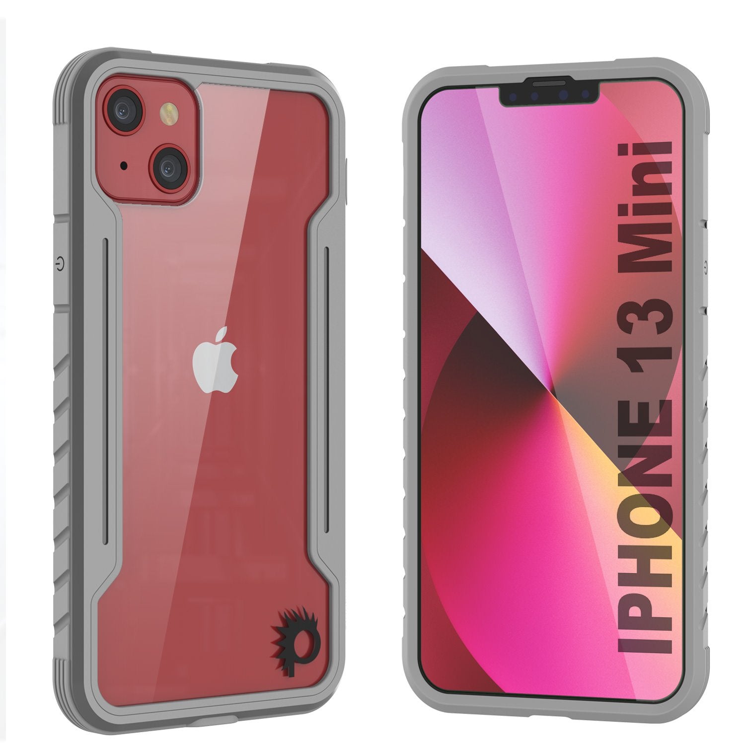 Capa de defesa Punkcase iPhone 14 Plus Ravenger MAG Case Protetora em Grade Militar de Camadas Múltiplas [Cinza]