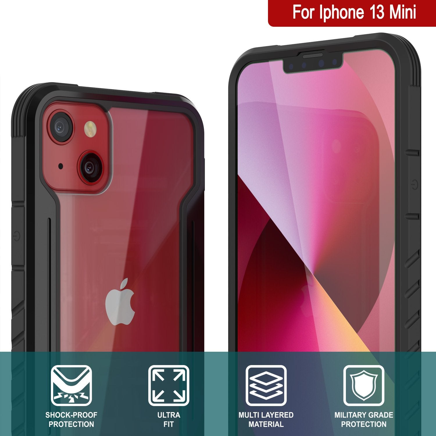 Capa protetora Punkcase iPhone 14 Plus Ravenger MAG Defense Militar Grade Multilayer [Preto]