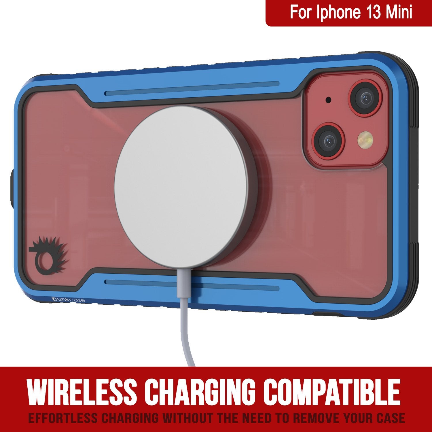 Capa de defesa Punkcase iPhone 14 Plus Ravenger MAG Grade Militar Capa Protetora de várias camadas [Azul Marinho]