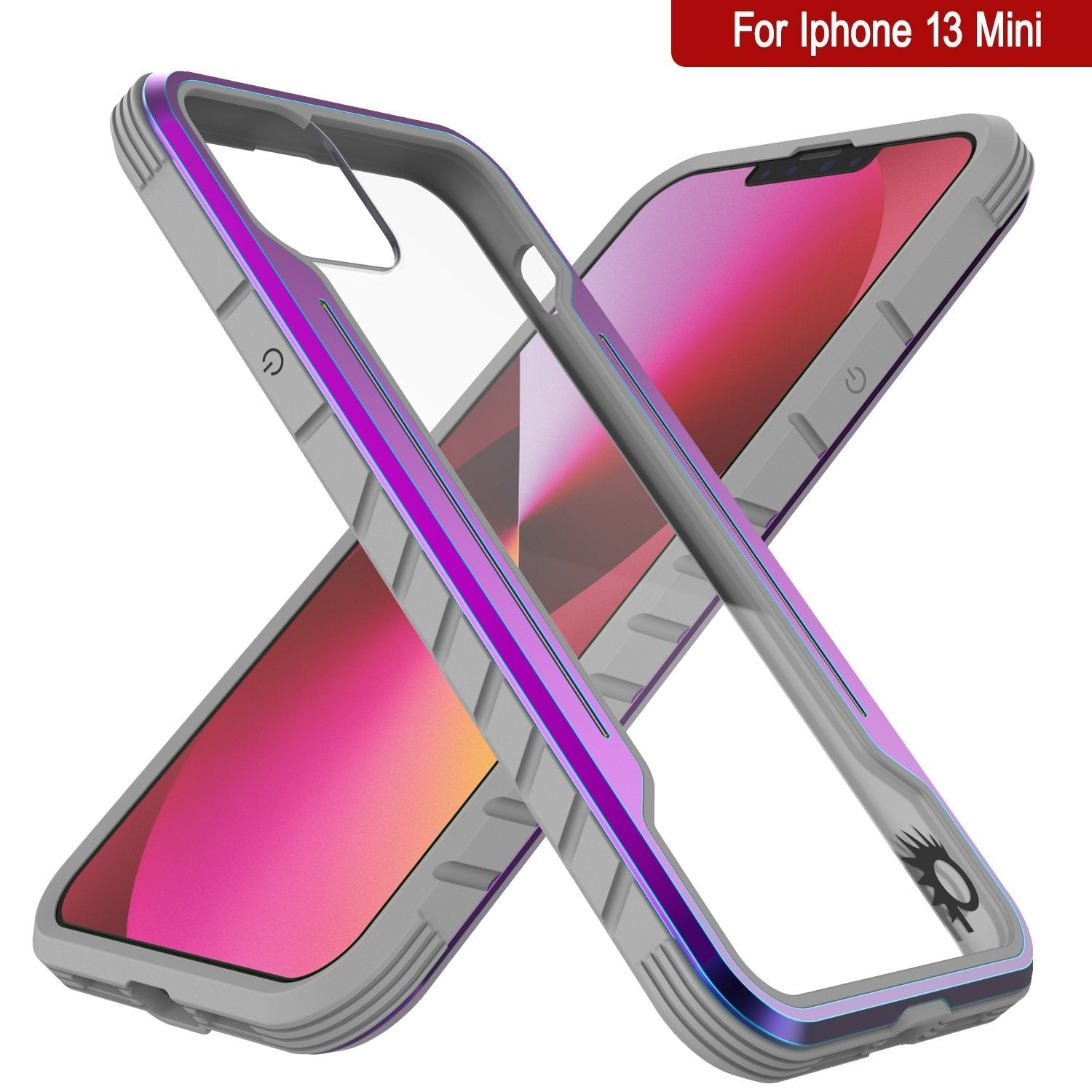 Capa de defesa Punkcase iPhone 14 Plus Ravenger MAG protetora de grau militar com cobertura de várias camadas [Arco-íris]