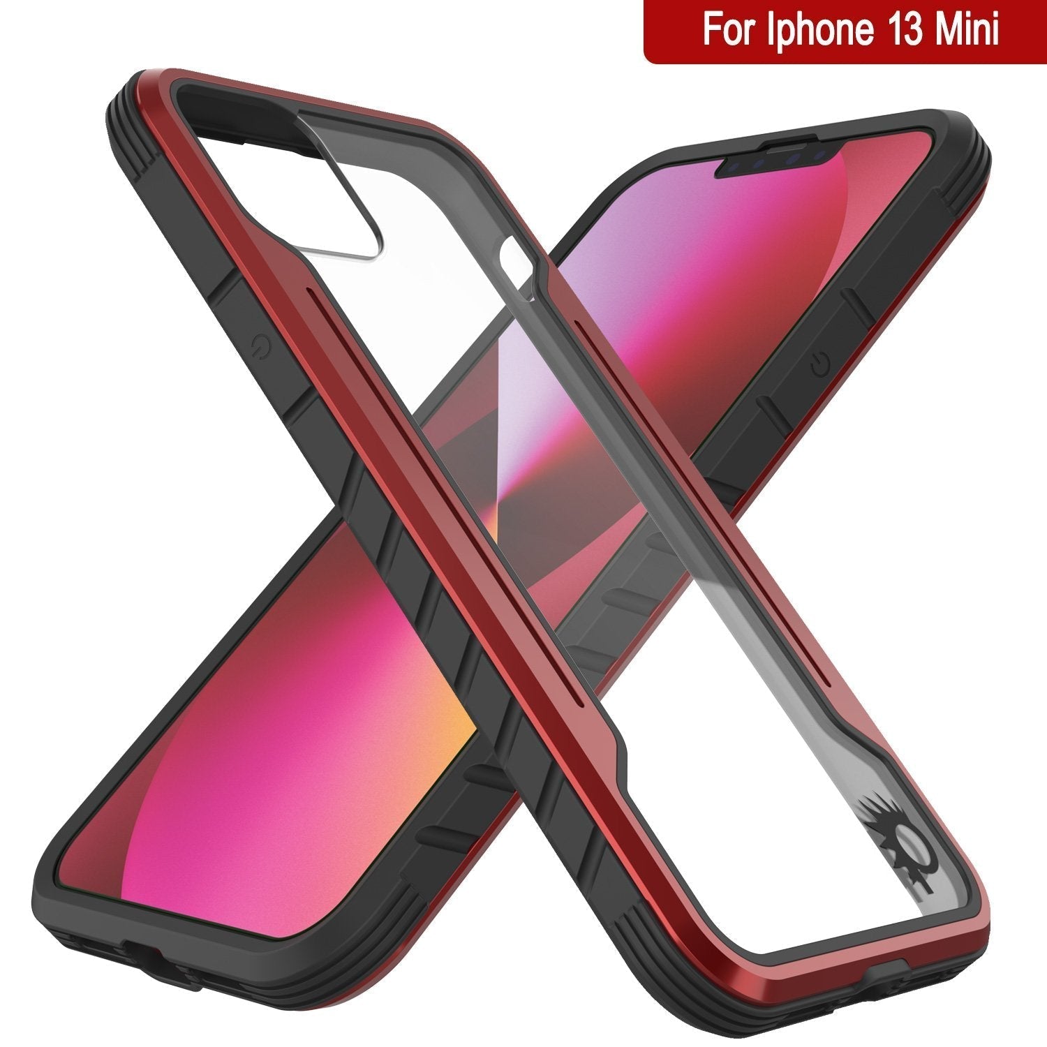 Capa de Defesa Punkcase iPhone 14 Plus Ravenger MAG Protetora Militar de Grau Multicamada [Vermelho]