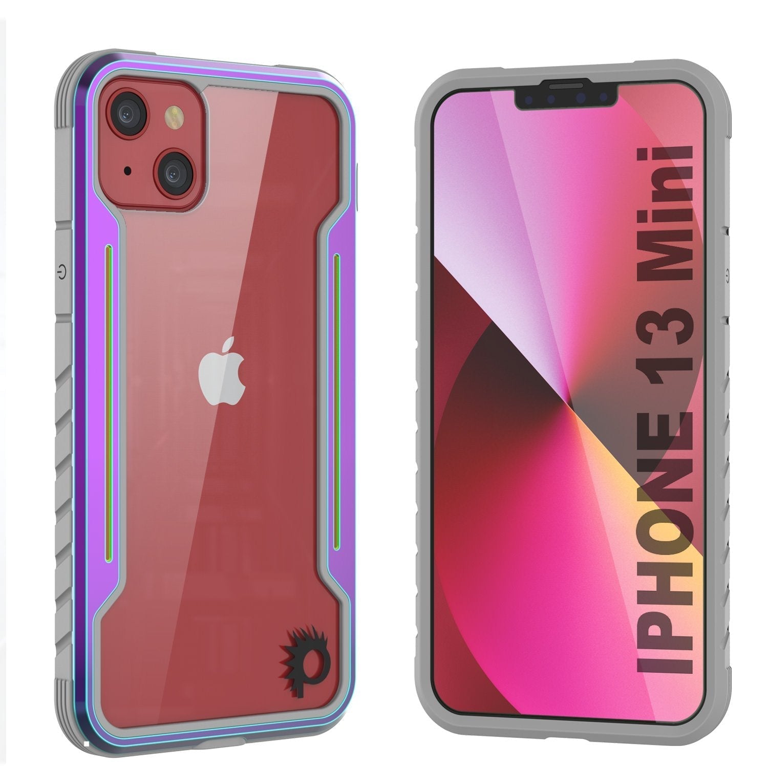 Capa de defesa Punkcase iPhone 14 Plus Ravenger MAG protetora de grau militar com cobertura de várias camadas [Arco-íris]