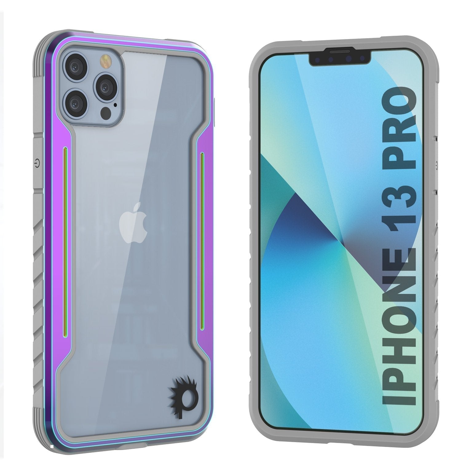 Capa protetora Punkcase iPhone 14 Pro Ravenger MAG Defense de Grau Militar com camada múltipla [Arco-Íris]