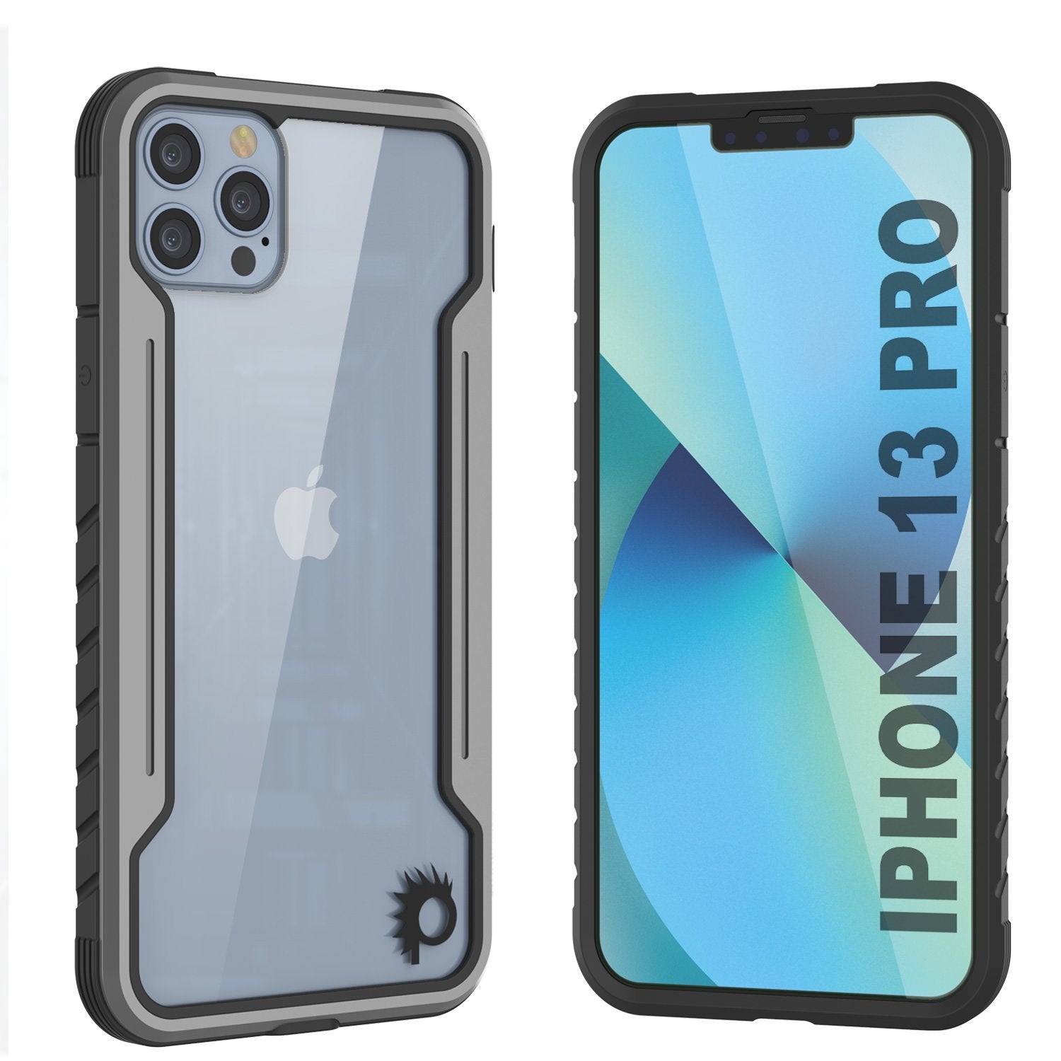 Punkcase iPhone 14 Pro Capa de Defesa Ravenger MAG Protetora de Grau Militar com Camada Multipla [Cinza-Preto]
