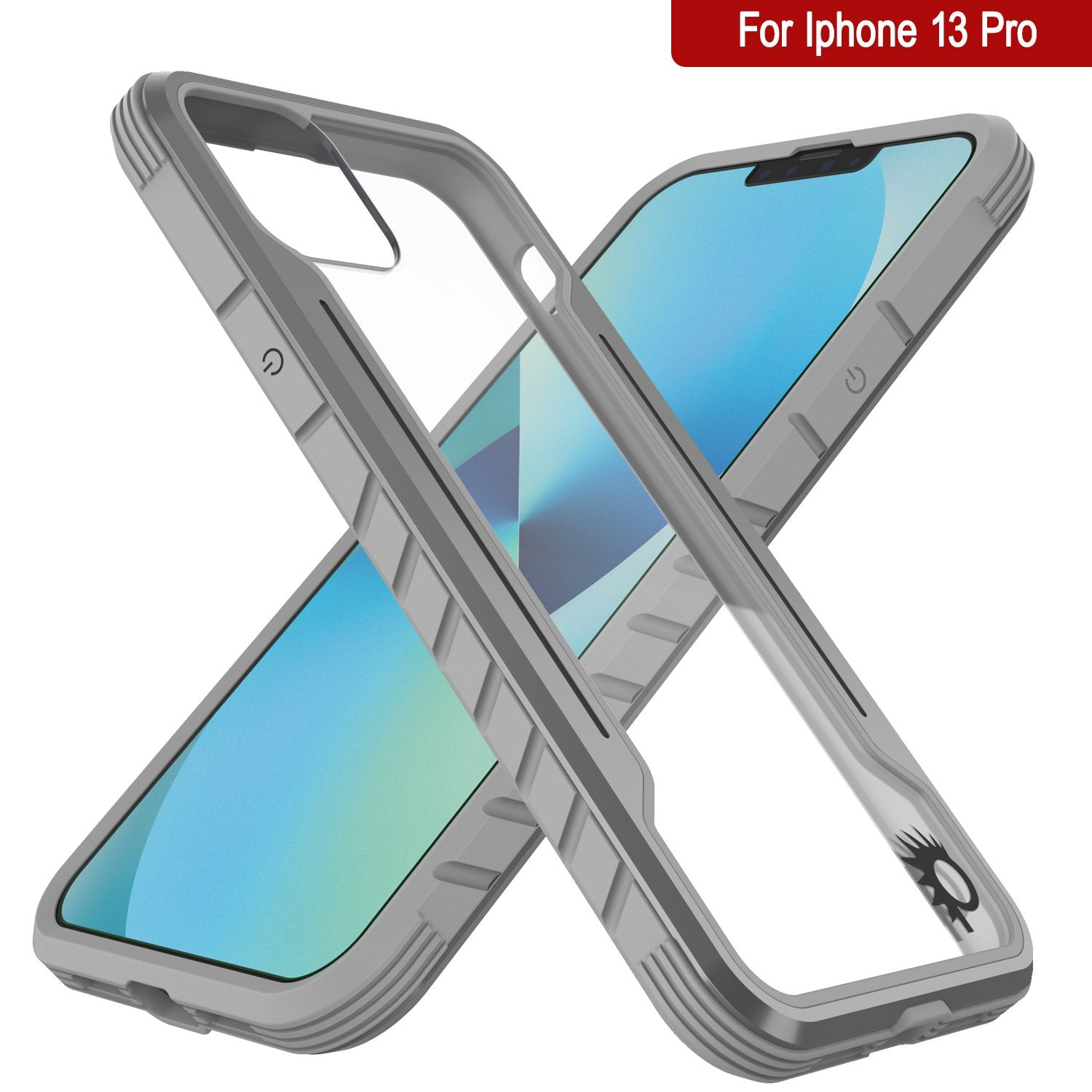 Punkcase Capa Protetora Militar de Grau Militar para iPhone 13 Pro Ravenger [Cinza]