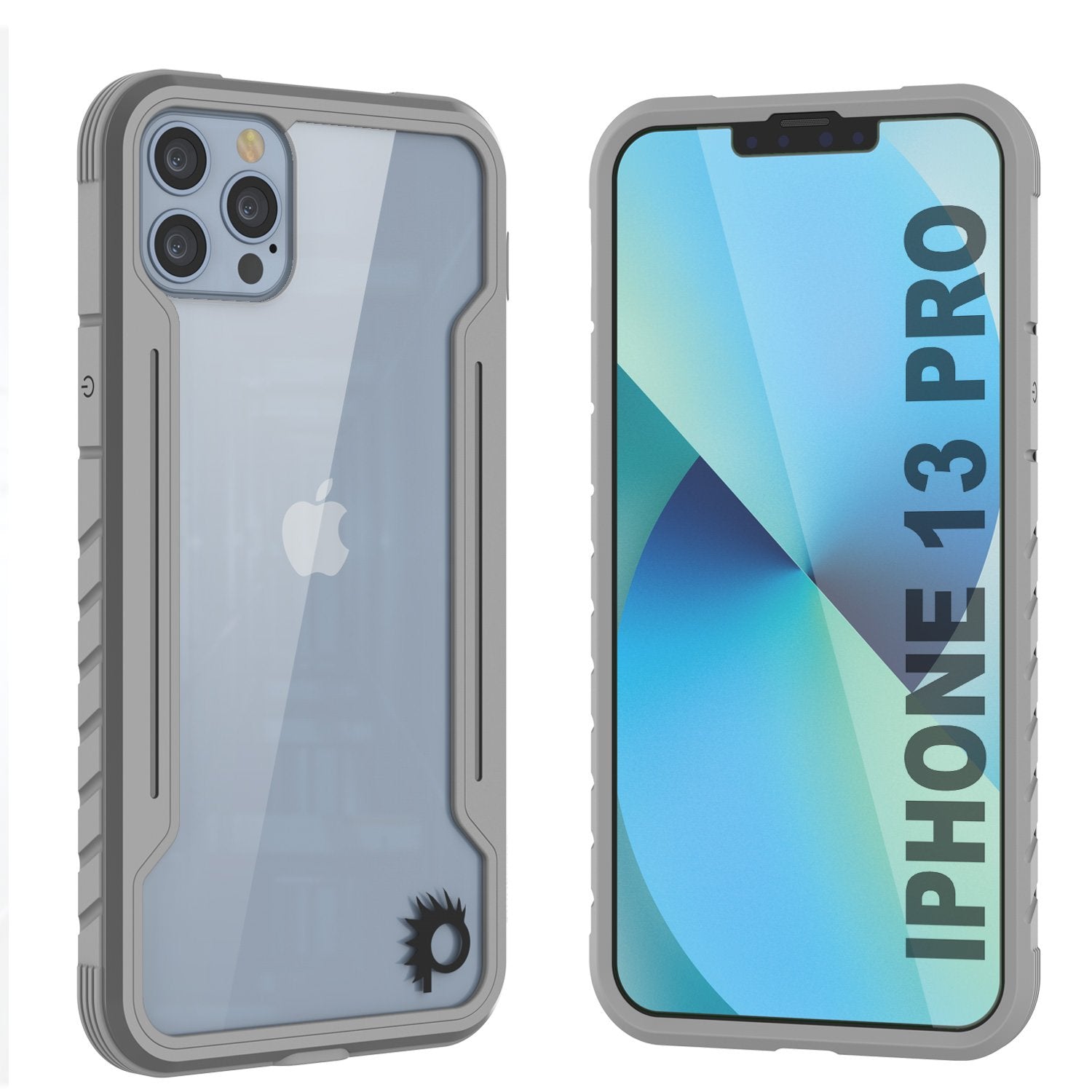 Punkcase Capa Protetora Militar de Grau Militar para iPhone 13 Pro Ravenger [Cinza]