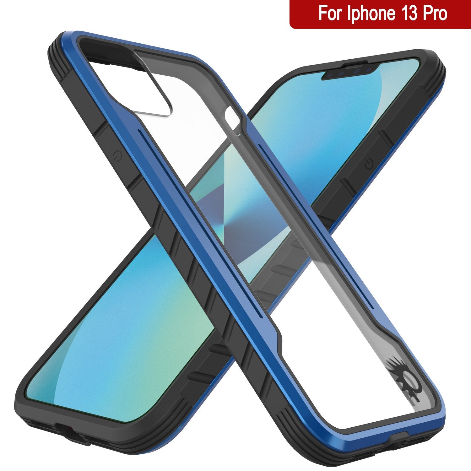 Punkcase Capa de defesa do iPhone 14 Pro Ravenger MAG Protective Case Military Grade Multilayer Cover [Azul Marinho]
