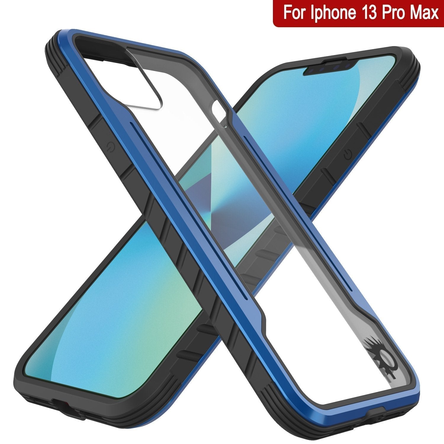 Capa protetora Punkcase iPhone 14 Pro Max Ravenger MAG Defense de Grau Militar com Cobertura Multicamada [Azul Marinho]