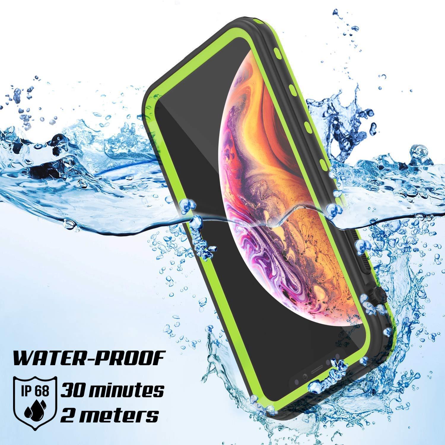 Capa à Prova d'Água para iPhone XS, Punkcase [Série KickStud] Capa de Proteção [Verde]