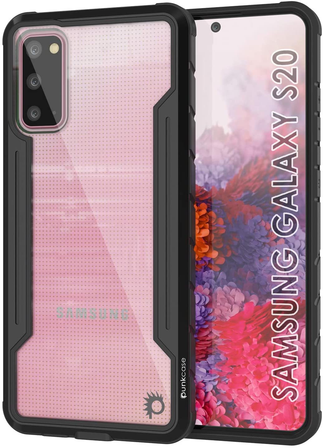 Capa protetora Punkcase S20 ravenger de qualidade militar de várias camadas [Preto]