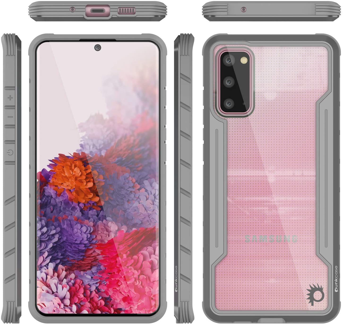 Capa Punkcase S20 Ravenger Protetora de Grau Militar de Várias Camadas [Cinza]