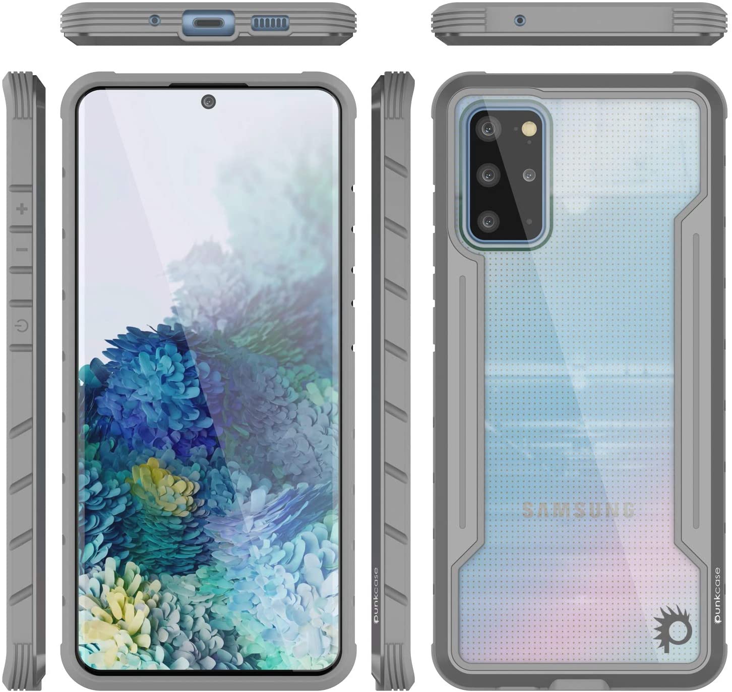 Capa protetora Punkcase S20+ Plus Ravenger de Grau Militar com Proteção Multicamada