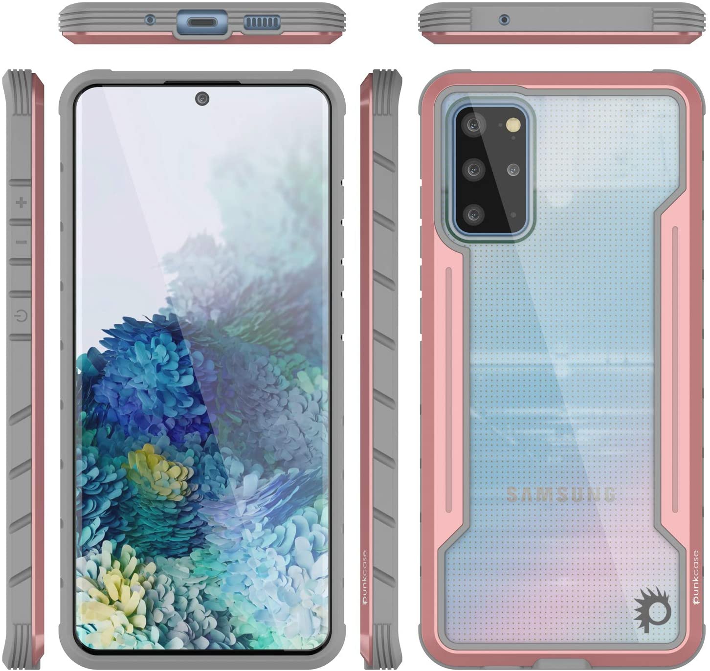 Capa protetora Punkcase S20+ Plus Ravenger Grade Militar Capa Multicamada [Rose-Gold]