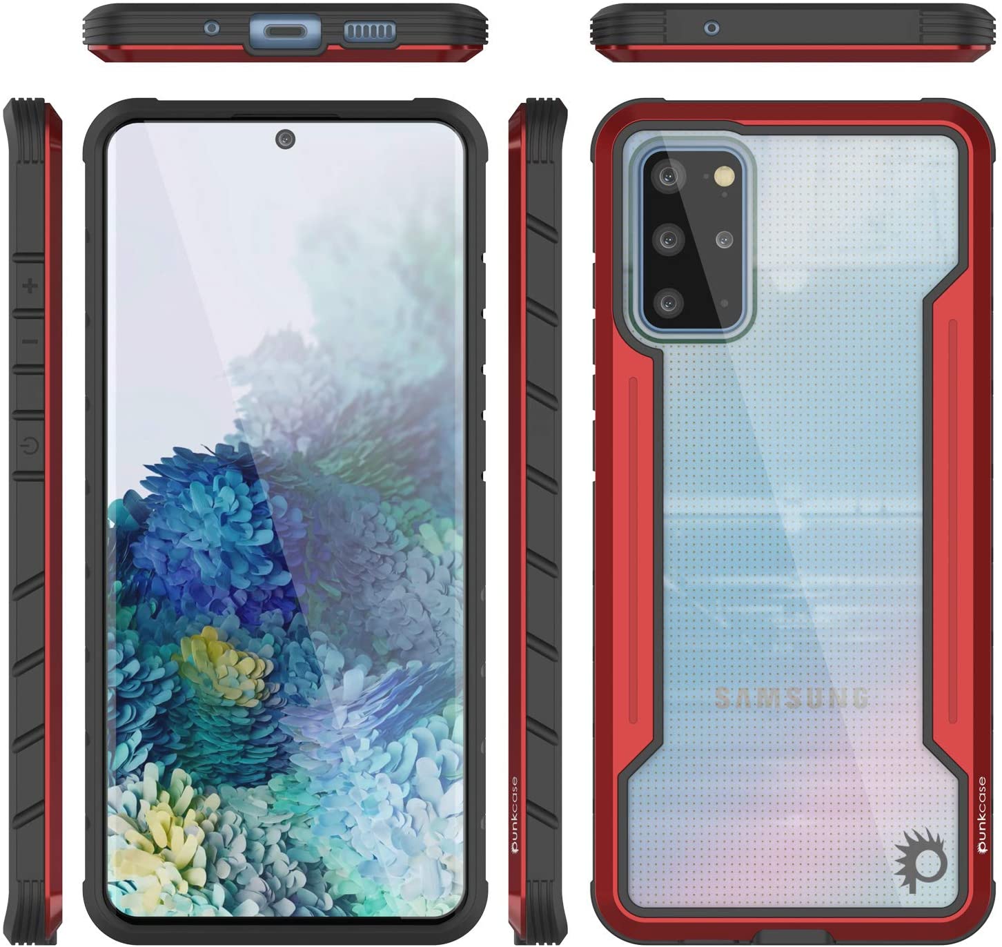 Capa protetora Punkcase S20+ Plus Ravenger Military Grade Multilayer [Vermelho]