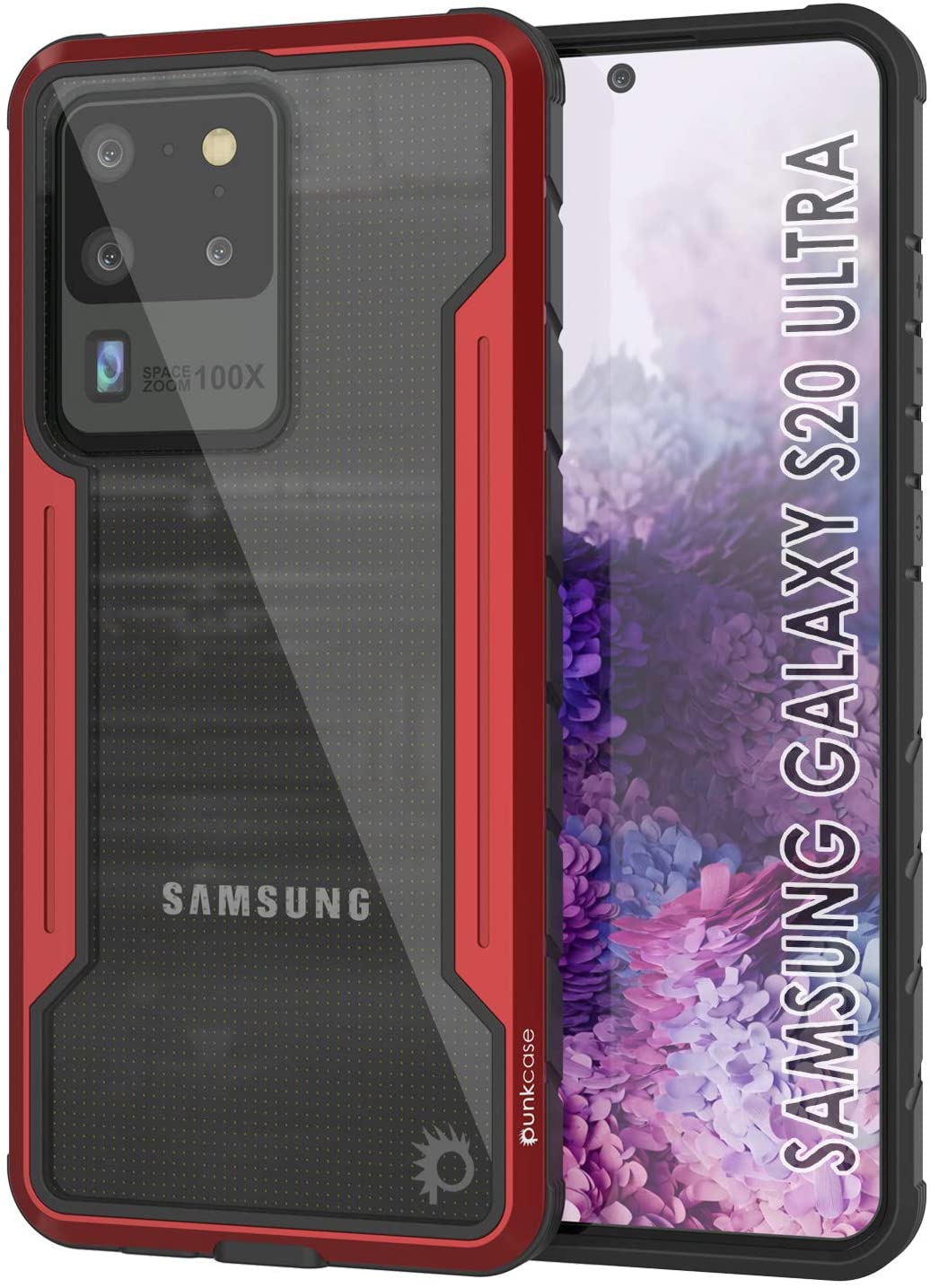 Capa de proteção Punkcase S20 Ultra ravenger de grau militar multicamada [Vermelho]