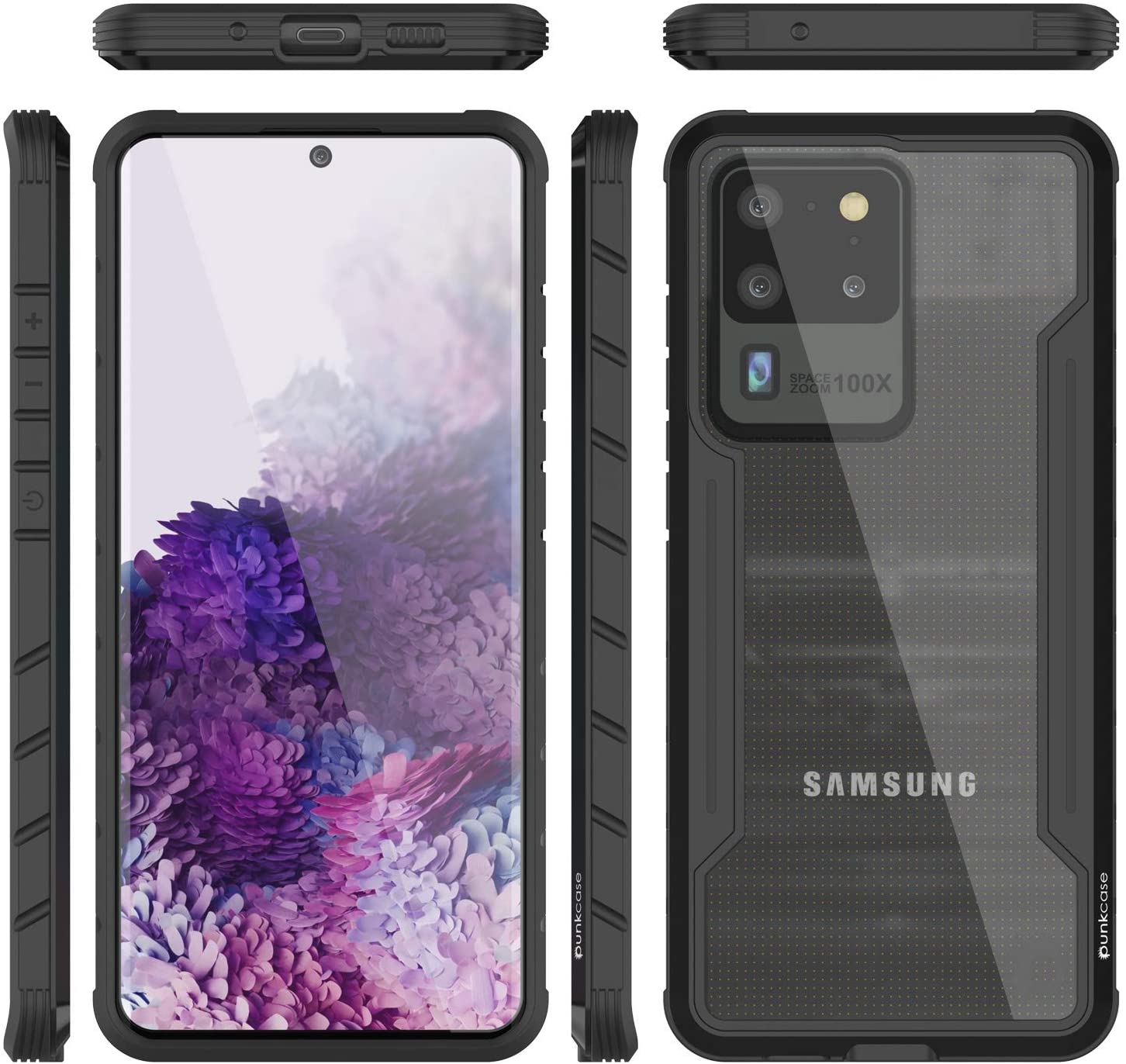 Capa de proteção militar Punkcase S20 Ultra Ravenger grade multilayer [Preto]