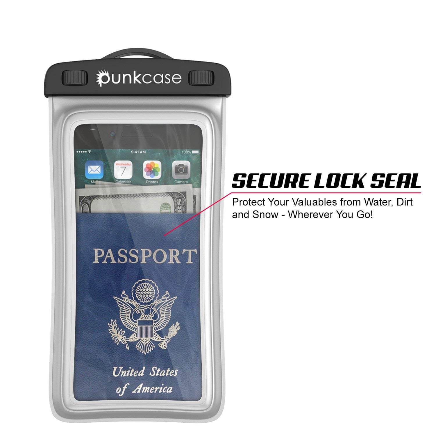 Bolsa à prova d'água para celular, PunkBag Bolsa Flutuante Universal para maioria dos celulares [Transparente]