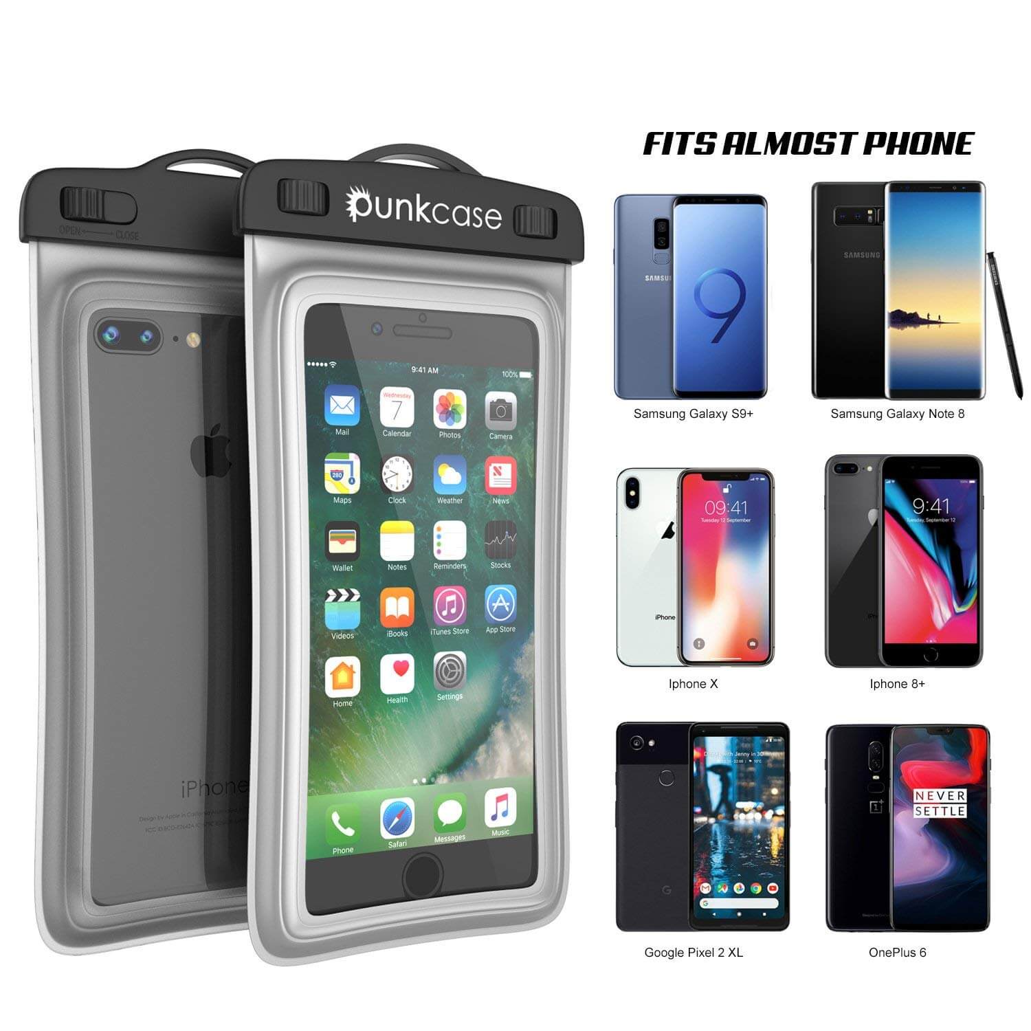 Bolsa à prova d'água para celular, PunkBag Bolsa Flutuante Universal para maioria dos celulares [Transparente]