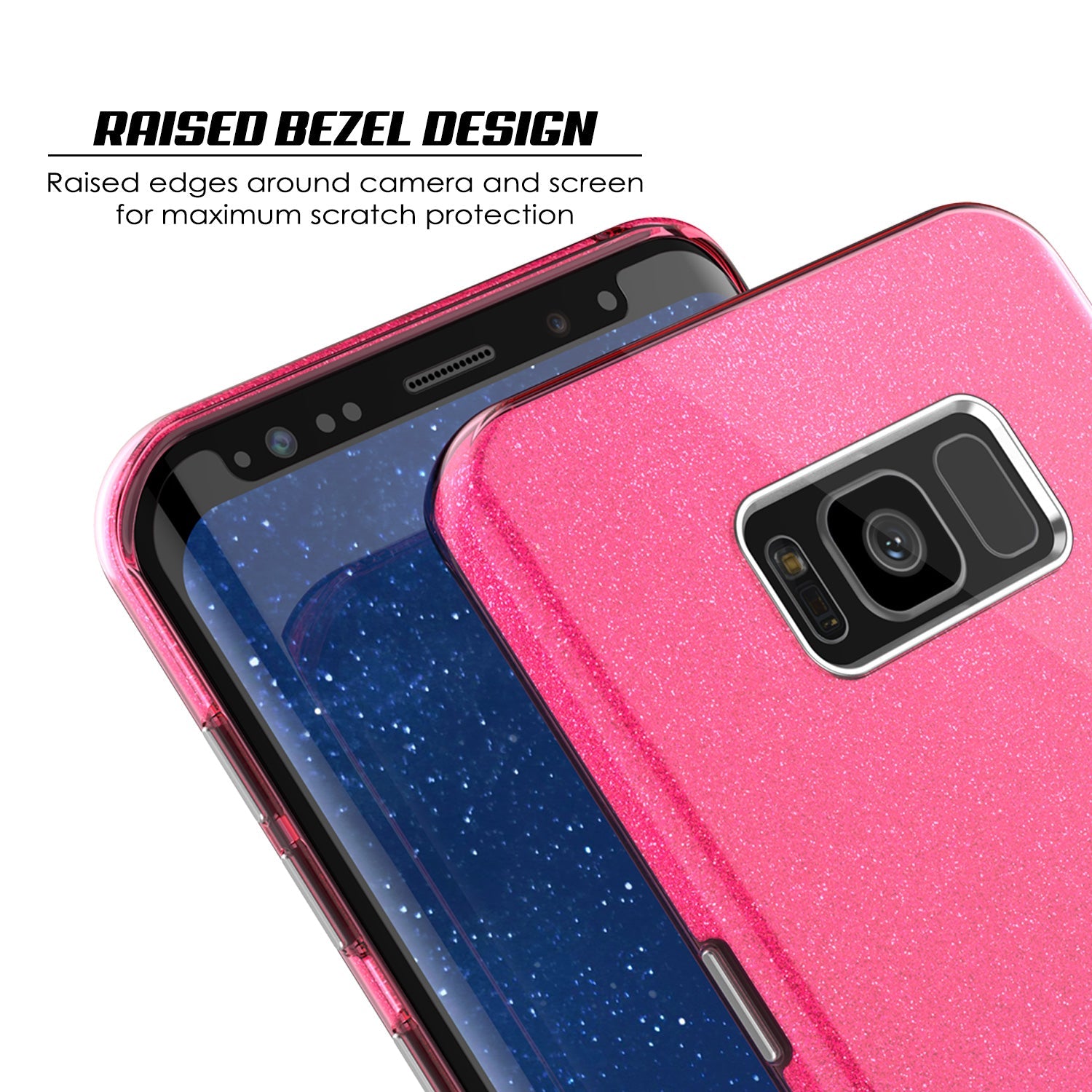 Galaxy S8 Case, Punkcase Galactic 2.0 Series Ultra Slim Protective Armor TPU Cover w/ PunkShield Screen Protector | Lifetime Exchange Warranty | Designed for Samsung Galaxy S8 [Pink] 