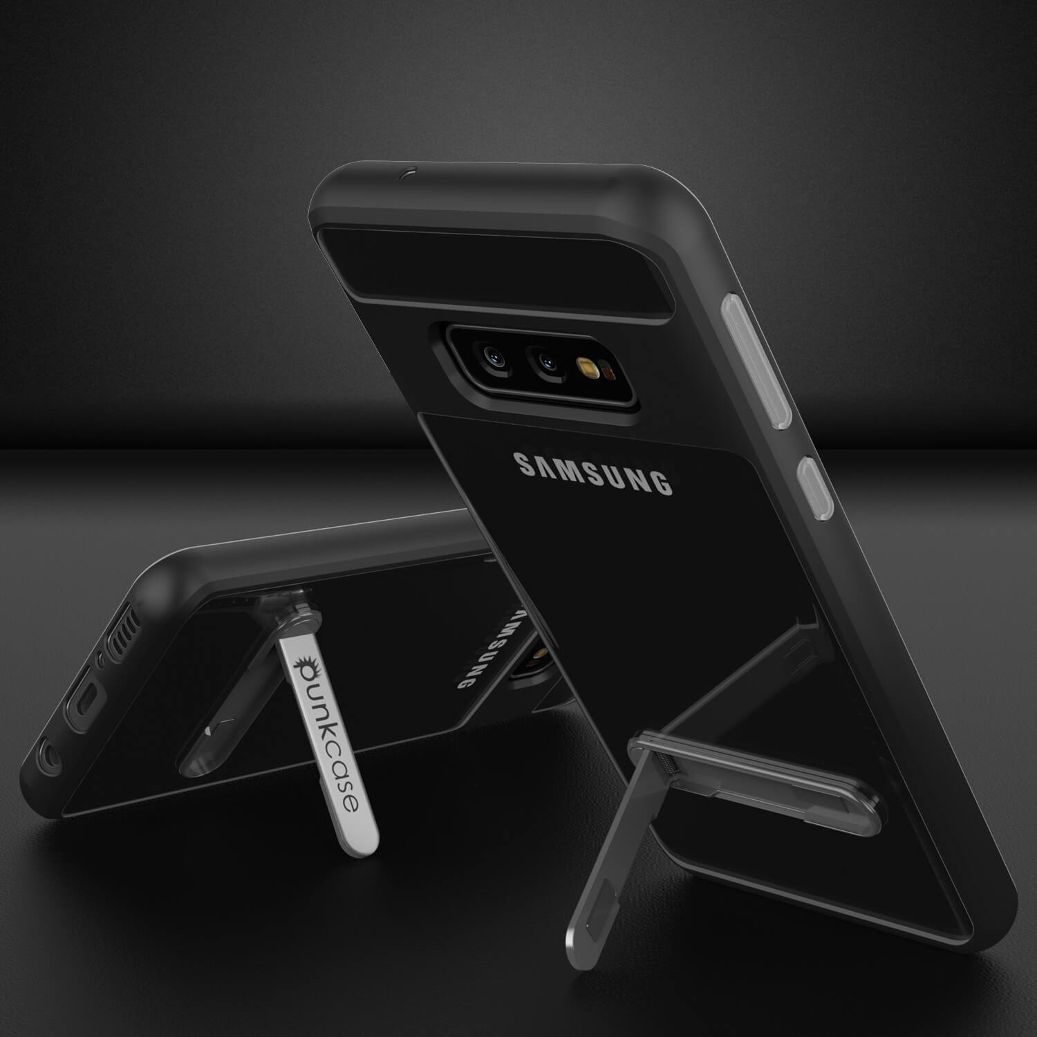 Capa Galaxy S10e, PUNKcase [Série LUCID 3.0] [Ajuste Slim] [Costas Transparentes] Capa de Armadura com Protetor de Tela Integrado