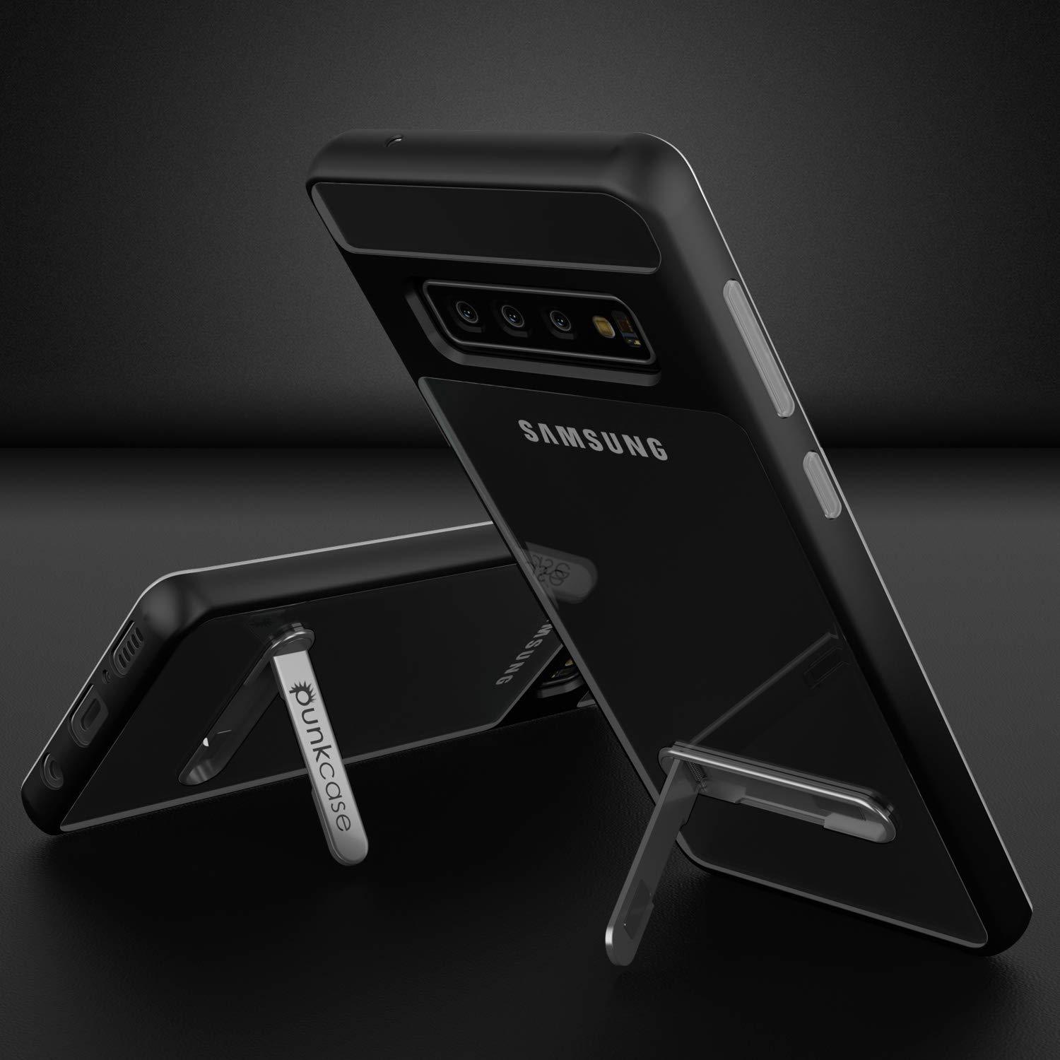 Capa Galaxy S10+ Plus, PUNKcase [Série LUCID 3.0] [Ajuste Slim] [Costas Transparentes] Capa de Armadura com Protetor de Tela Integrado