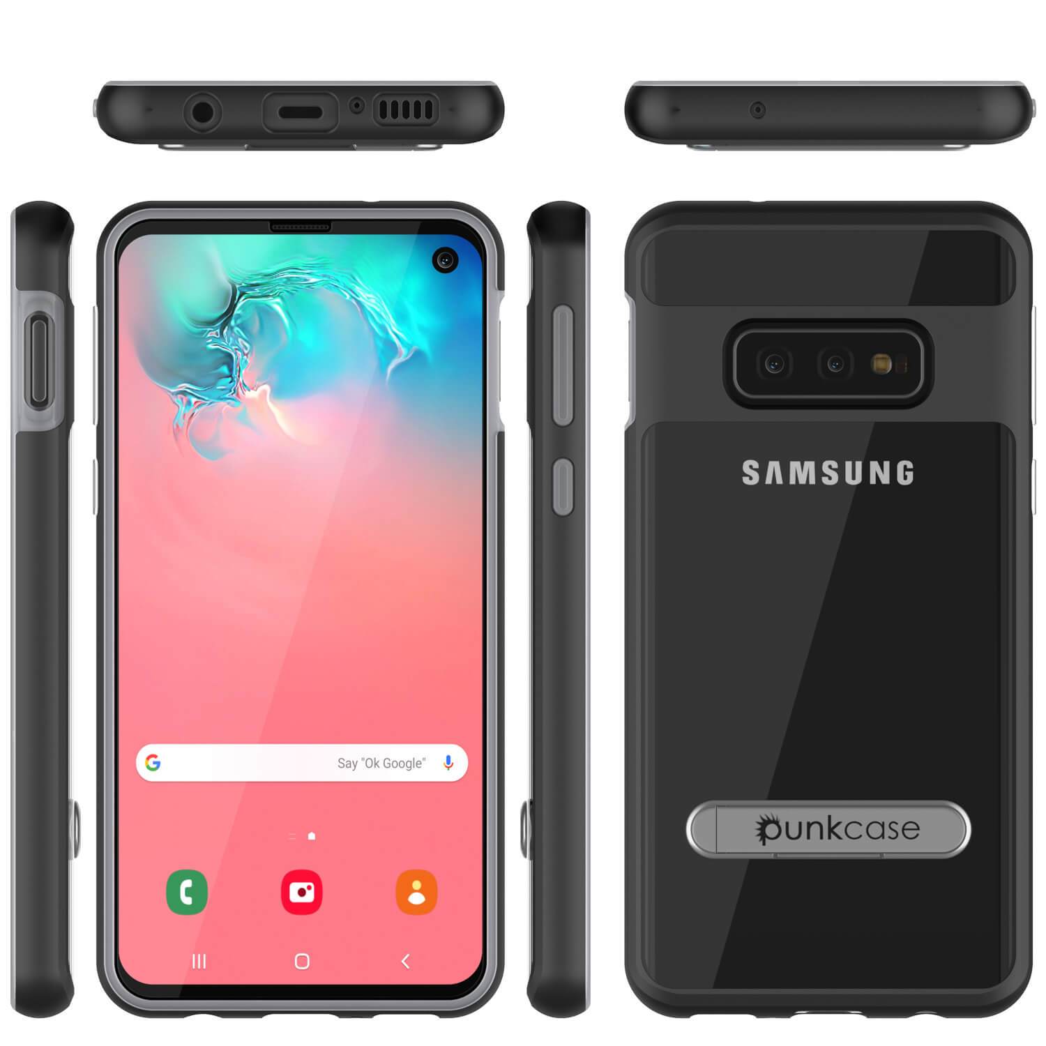 Capa Galaxy S10e, PUNKcase [Série LUCID 3.0] [Ajuste Slim] [Costas Transparentes] Capa de Armadura com Protetor de Tela Integrado