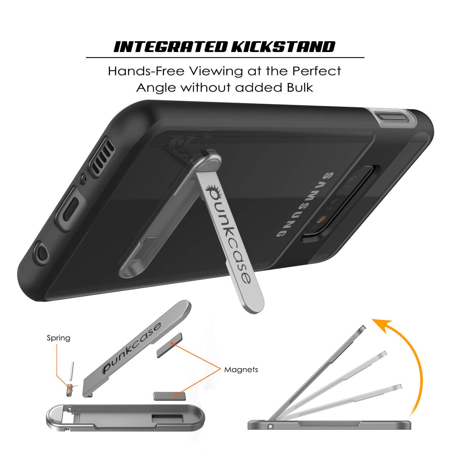 Capa Galaxy S10e, PUNKcase [Série LUCID 3.0] [Ajuste Slim] [Costas Transparentes] Capa de Armadura com Protetor de Tela Integrado