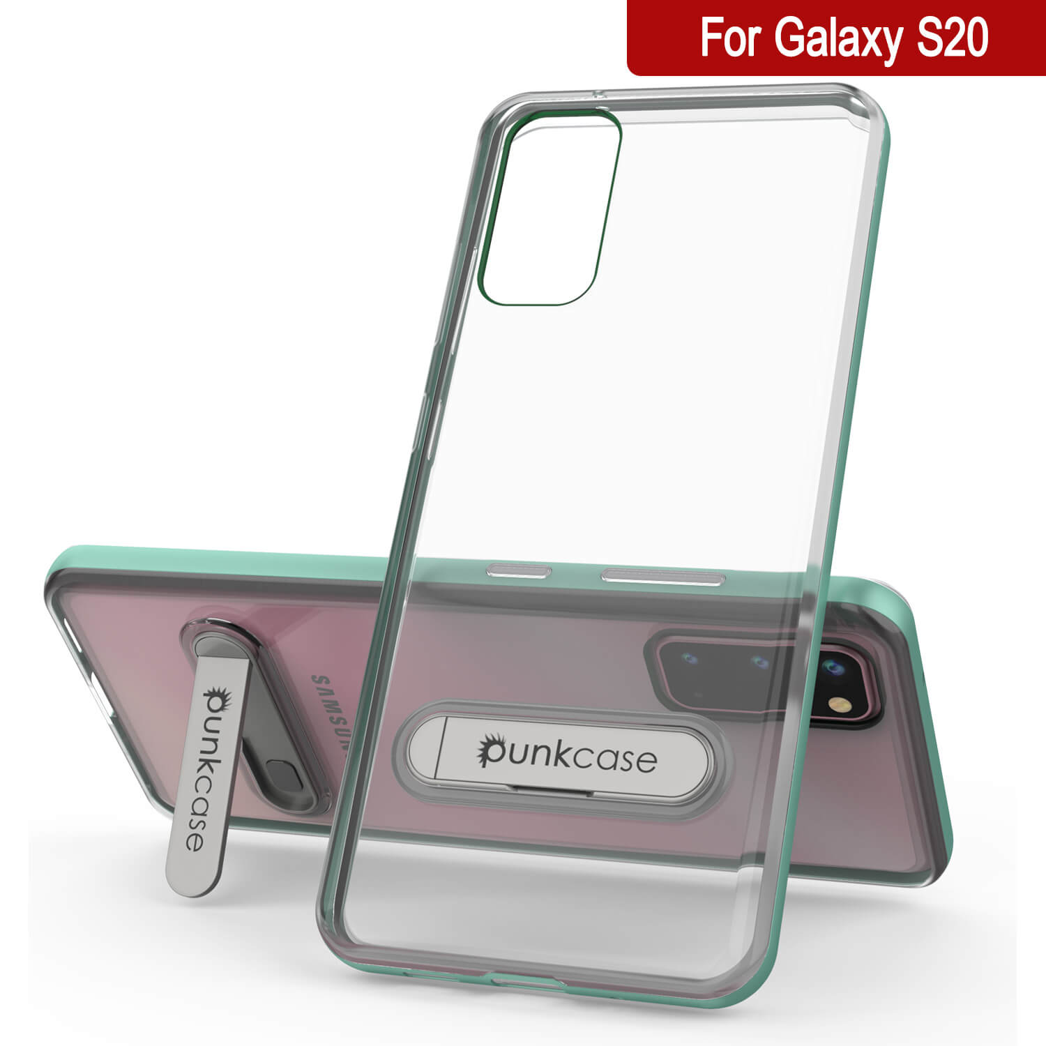 Capa Galaxy S20, PUNKcase [Série LUCID 3.0] [Ajuste Fino] Capa de Armadura com Protetor de Tela Integrado [Azul-Petróleo]