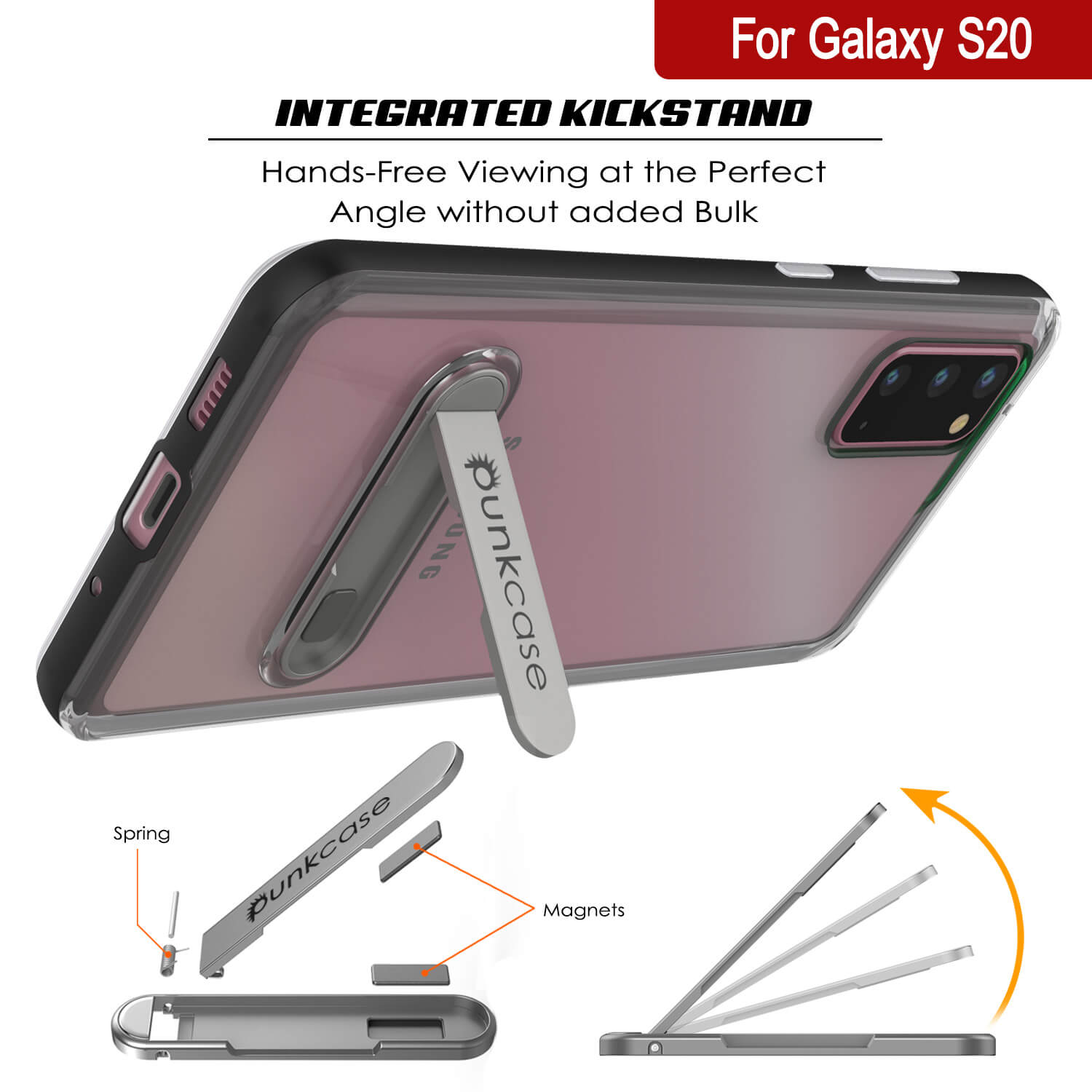 Capa Galaxy S20, PUNKcase [Série LUCID 3.0] [Ajuste Slim] Capa de Armadura com Protetor de Tela Integrado [Preto]