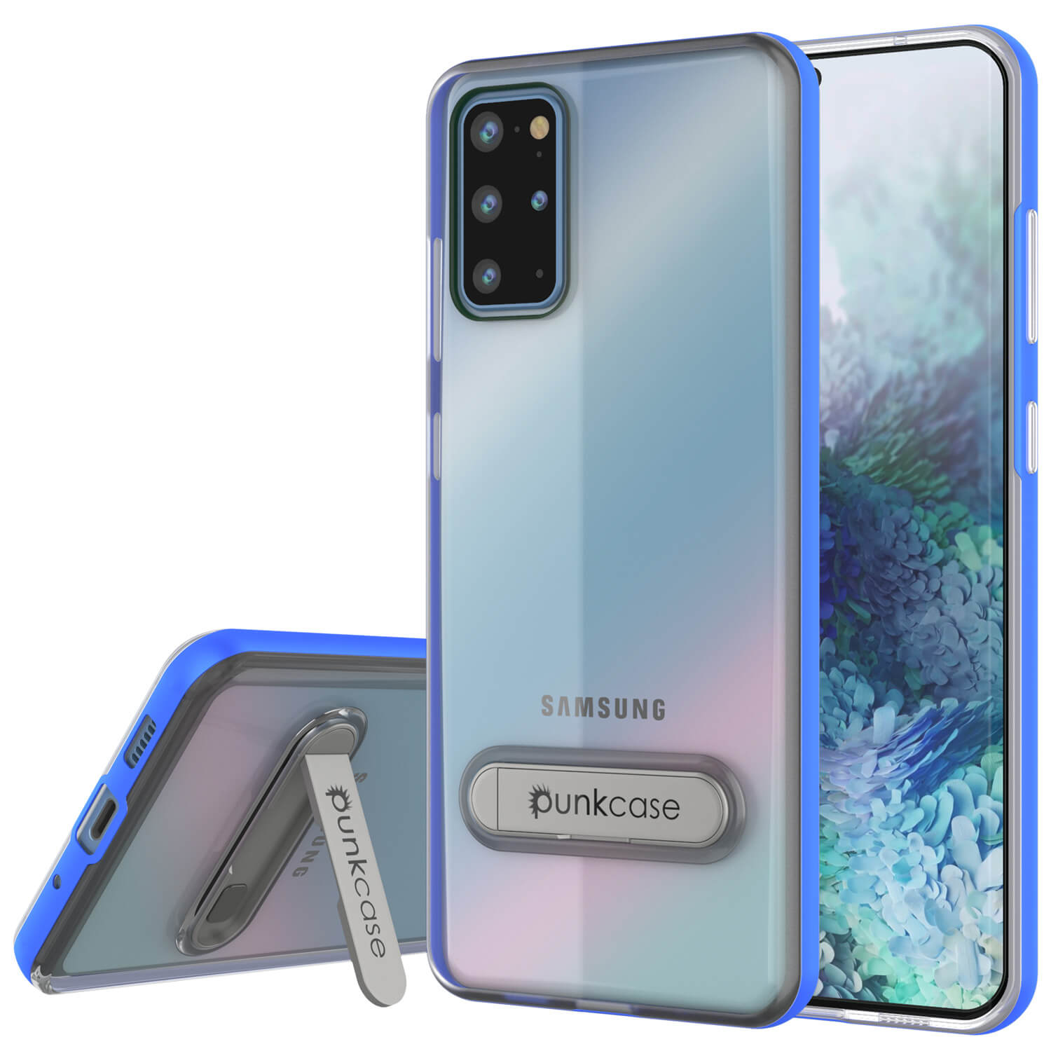 Capa Galaxy S20+ Plus, PUNKcase [Série LUCID 3.0] [Ajuste Slim] Capa protetora com protetor de tela integrado [Azul]