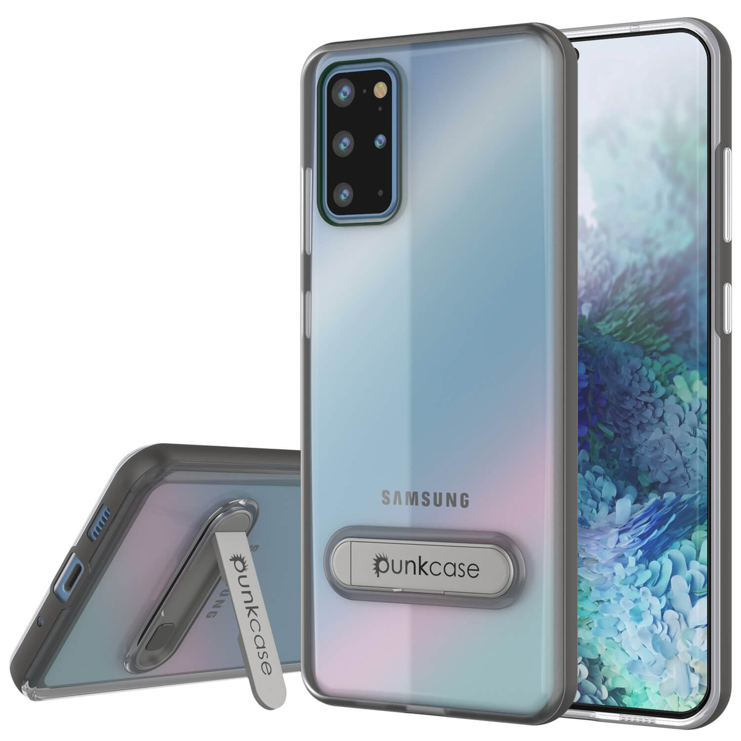 Capa para Galaxy S20+ Plus, PUNKcase [Série LUCID 3.0] [Slim Fit] Cobertura de Armadura c/ Protetor de Tela Integrado [Cinza]