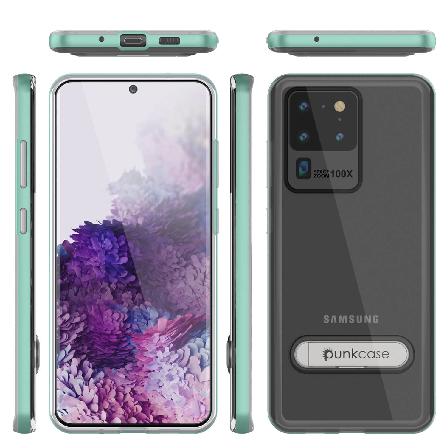 Capa Galaxy S20 Ultra, PUNKcase [Série LUCID 3.0] [Ajuste Fino] Capa de Armadura com Protetor de Tela Integrado [Azul].