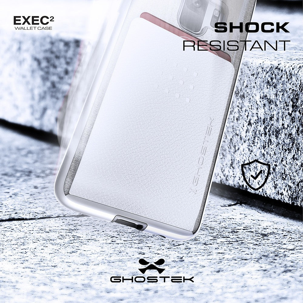 Galaxy S9+ Protective Wallet Case | Exec 2 Series [Silver]