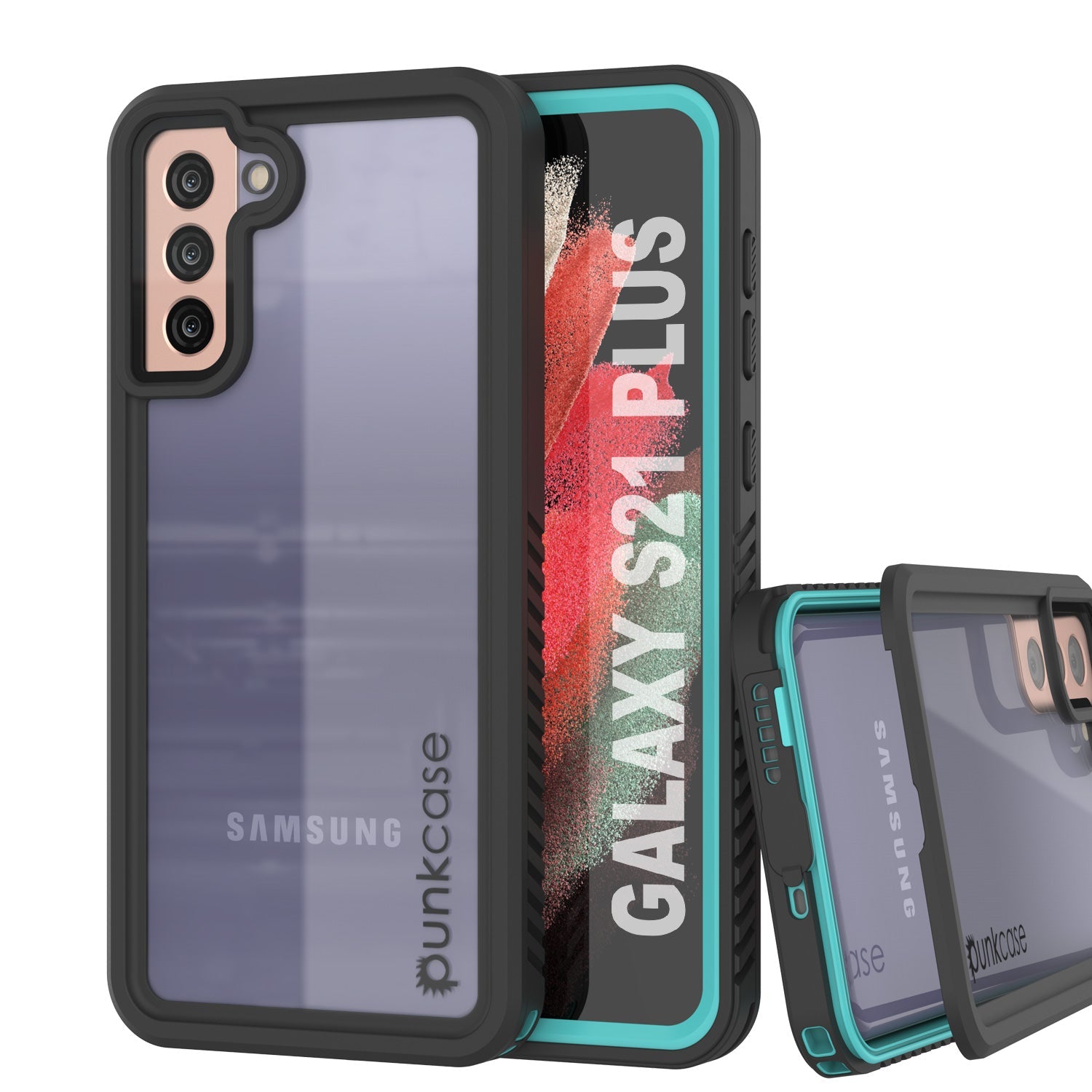 Capa protetora para tela Galaxy S21+ Plus à prova d'água, choque e neve [Série Extrema] [Teal]