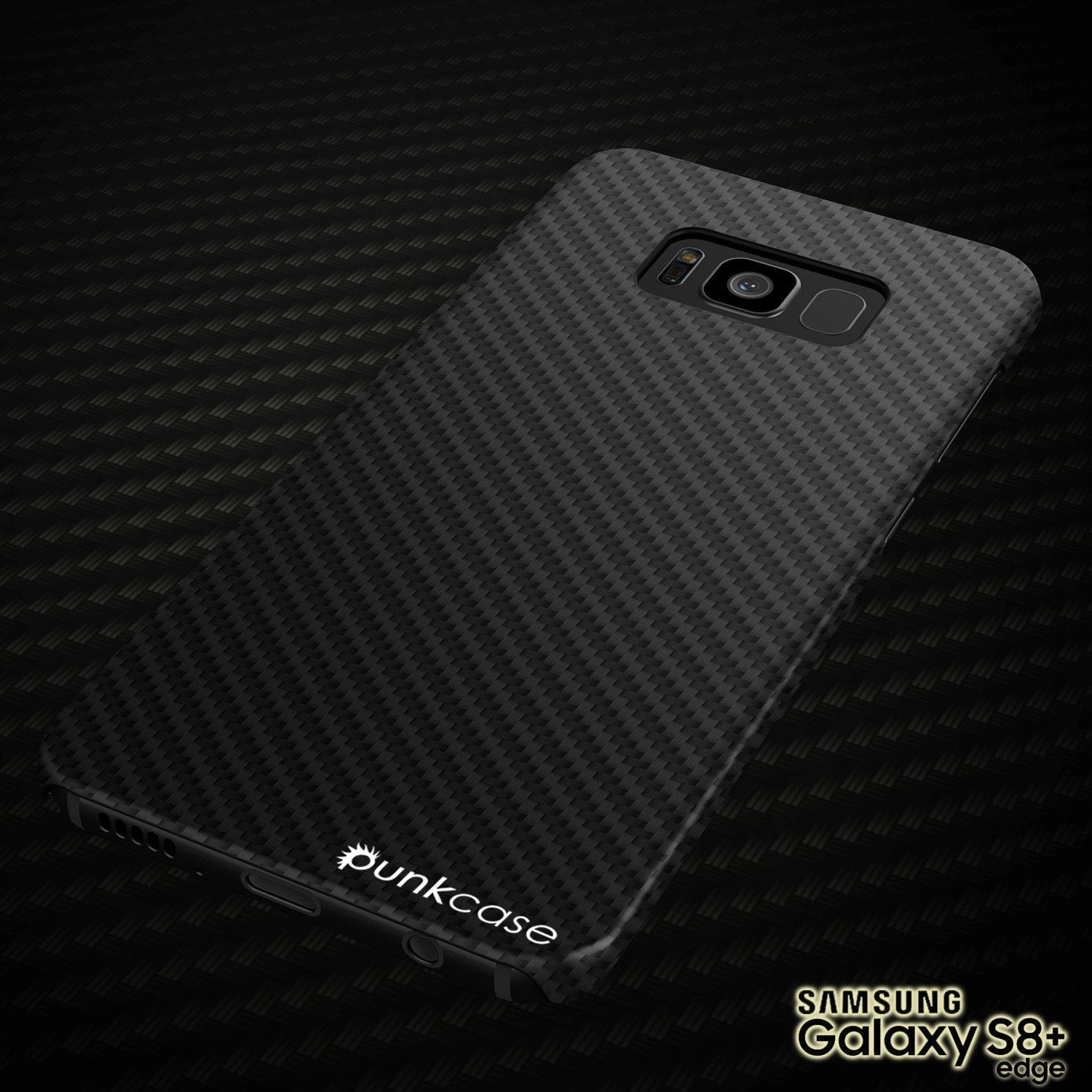 Capa Galaxy S8 Plus, PunkCase CarbonShield, Jet Black