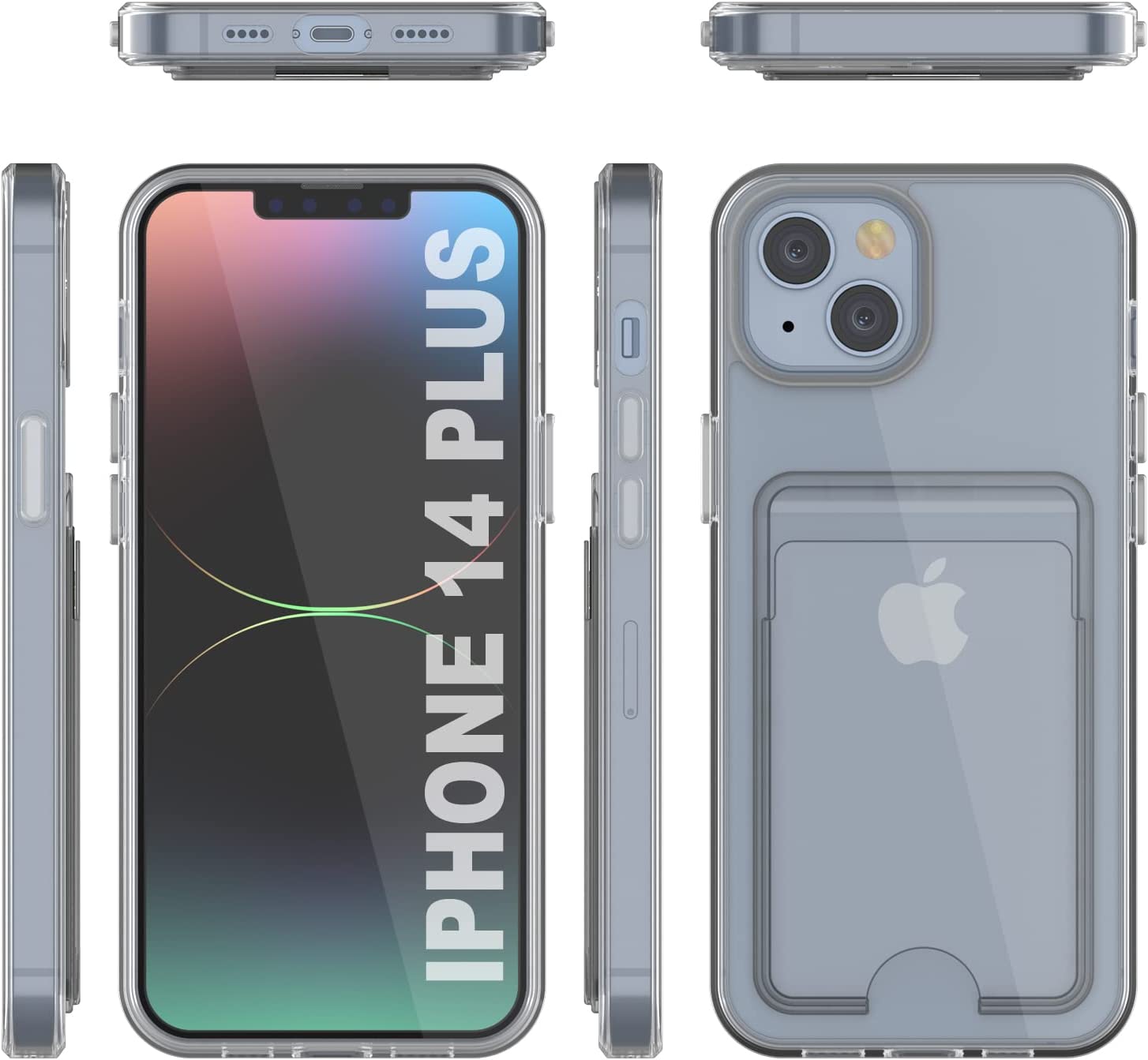 Capa de Carteira para iPhone 14 Plus [Série Crystal CardSlot] [Ajuste Slim]